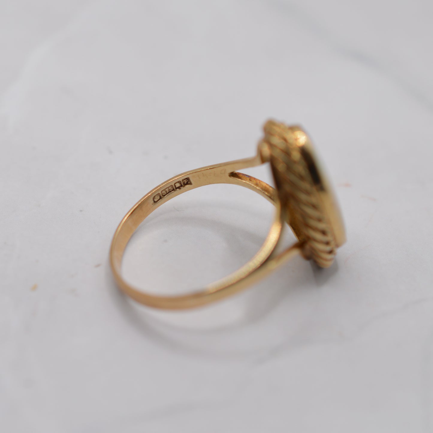 1980s Chunky 9ct Gold Opal Cocktail Ring