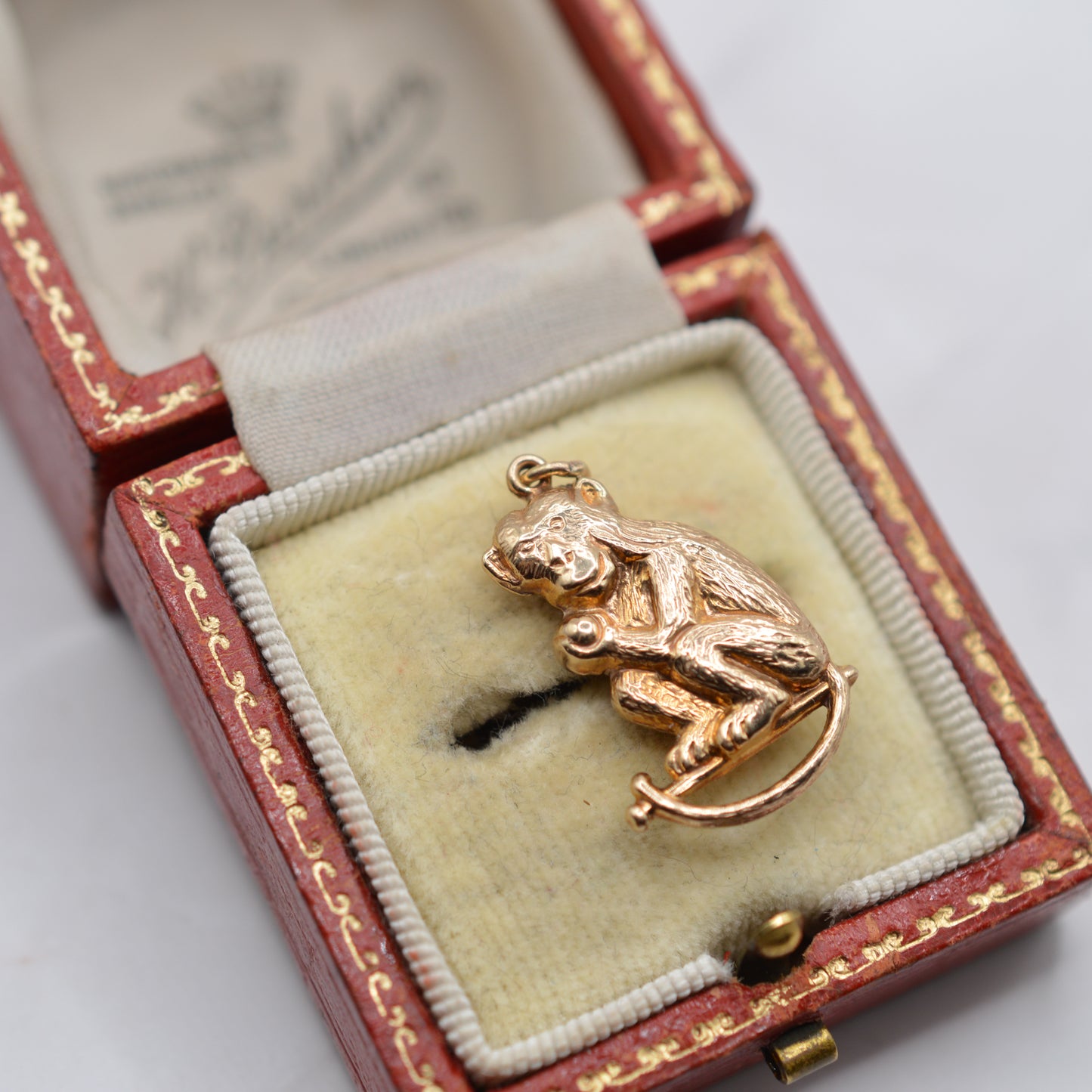 1960s Vintage Chester 9ct Gold Monkey Charm/Pendant