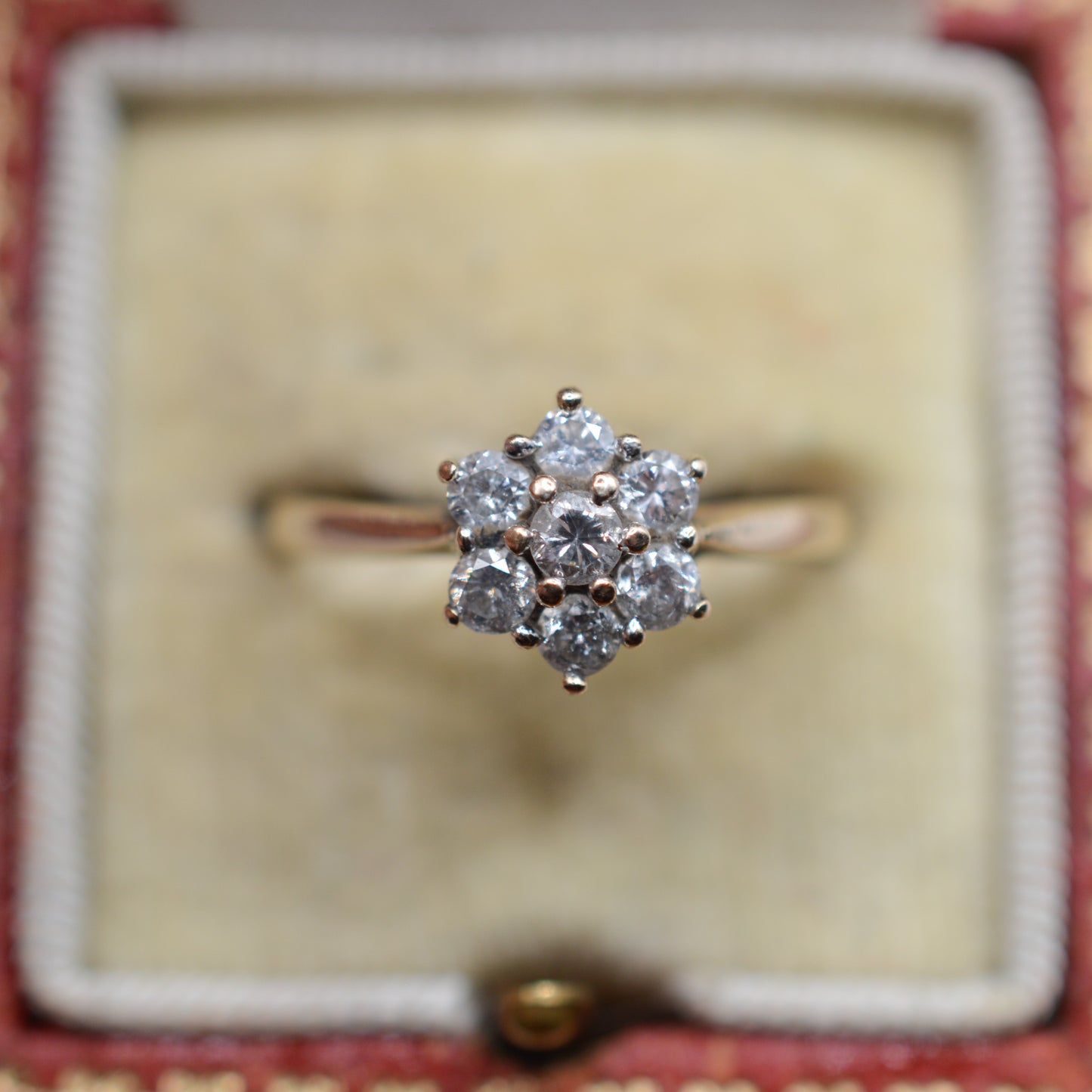 9ct Gold 0.50ct Diamond Cluster Ring