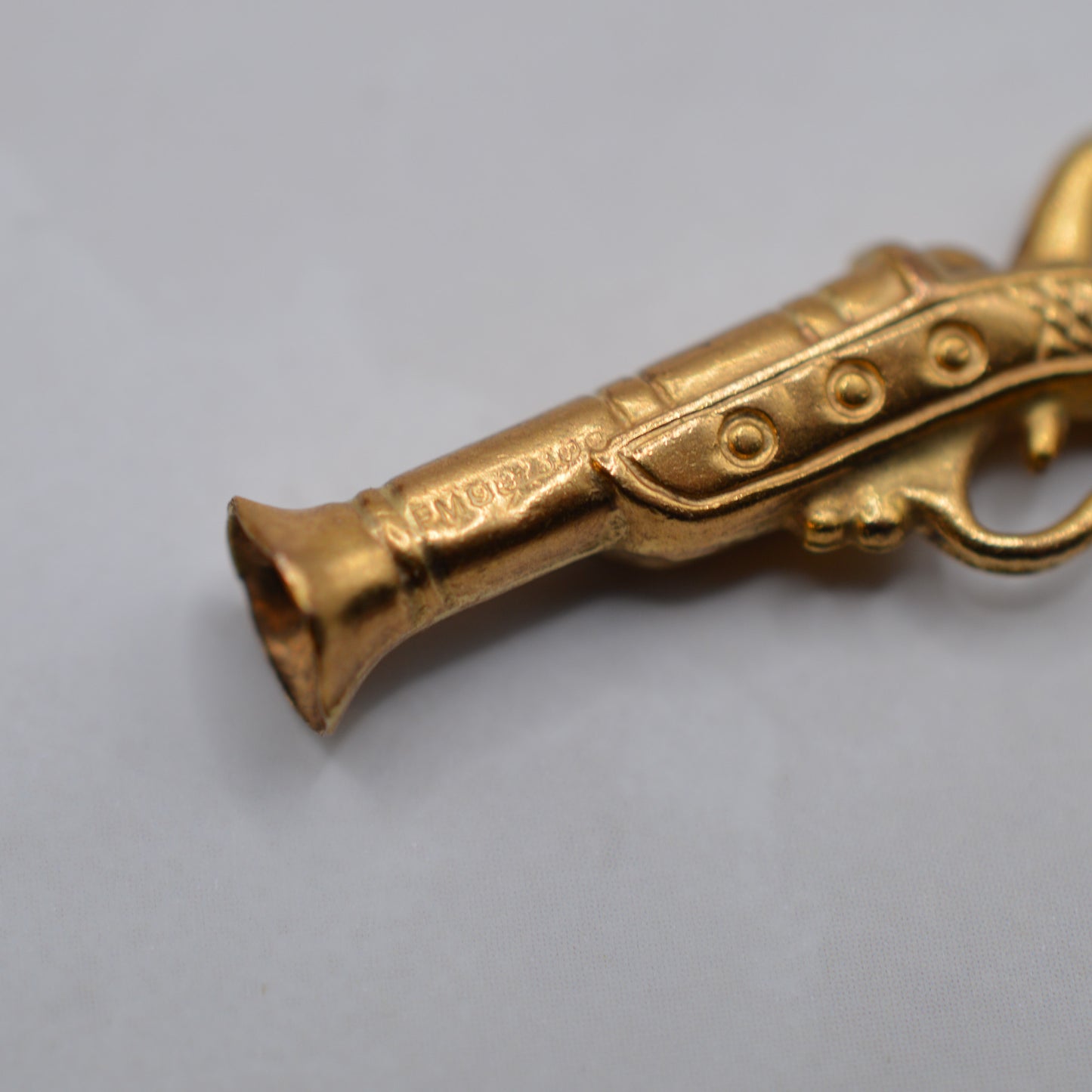 1970s Vintage 9ct Gold Pistol Gun Charm