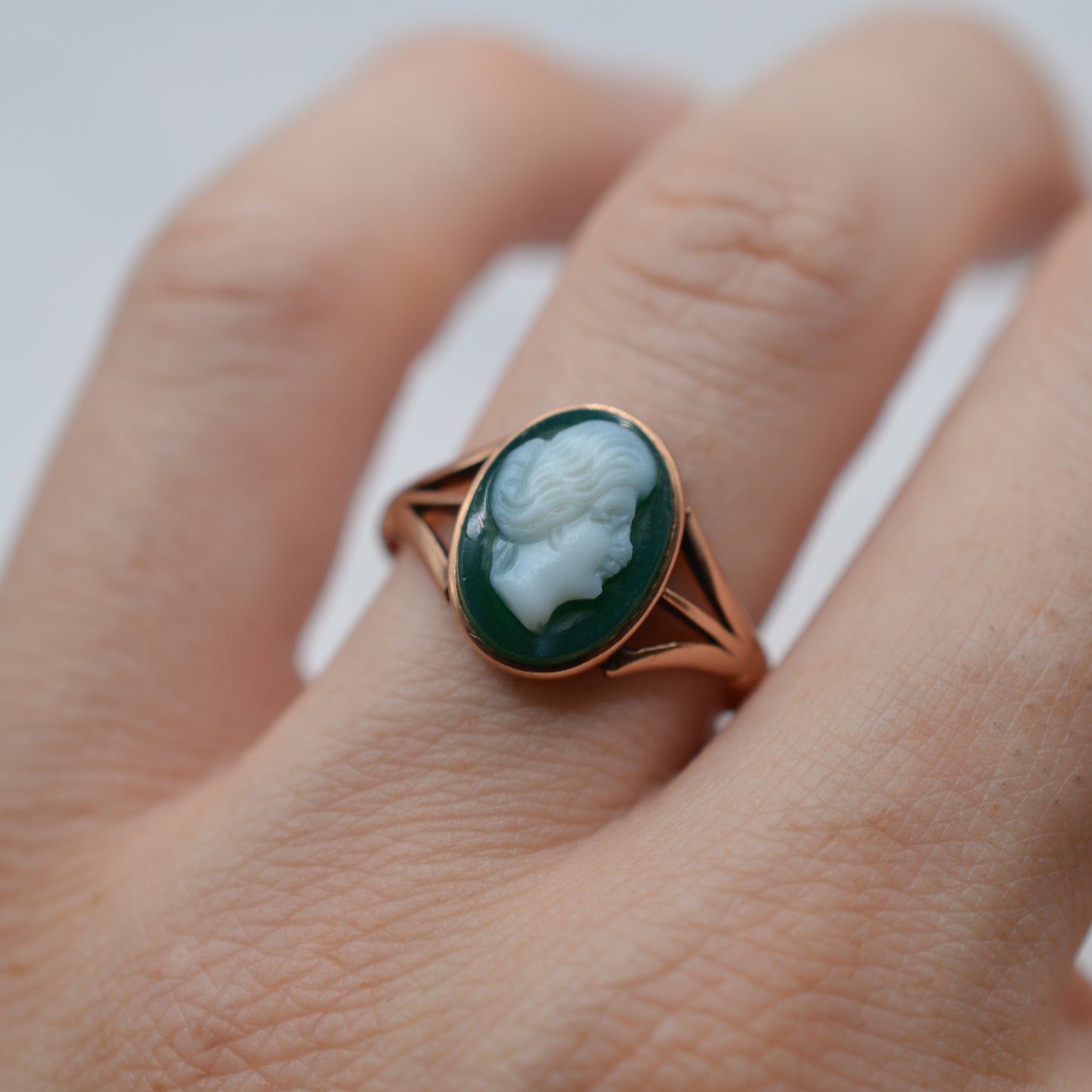 1910s Antique 9ct Gold Cameo Ring
