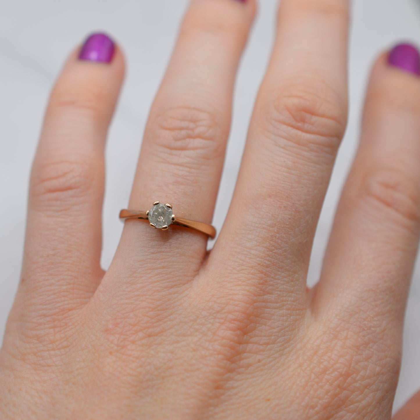 9ct Gold 0.33ct Diamond Solitaire Ring