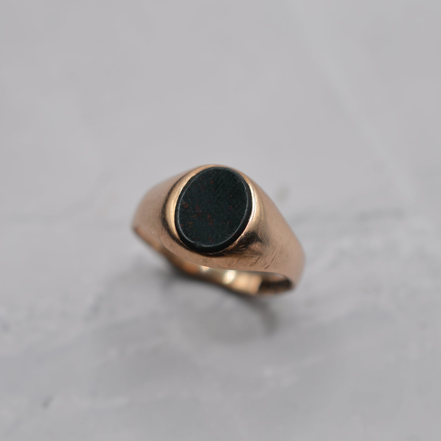 1970s Vintage 9ct Gold Onyx Signet Ring