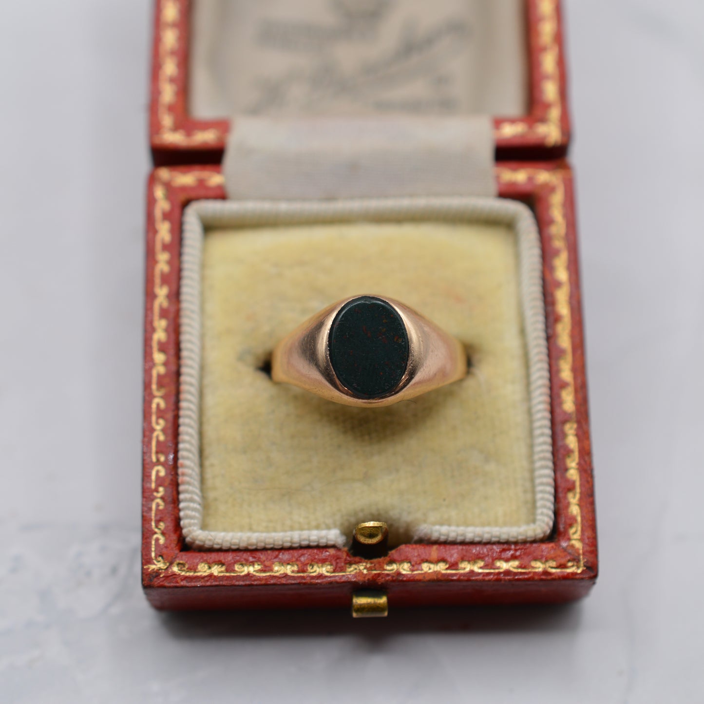 1970s Vintage 9ct Gold Onyx Signet Ring
