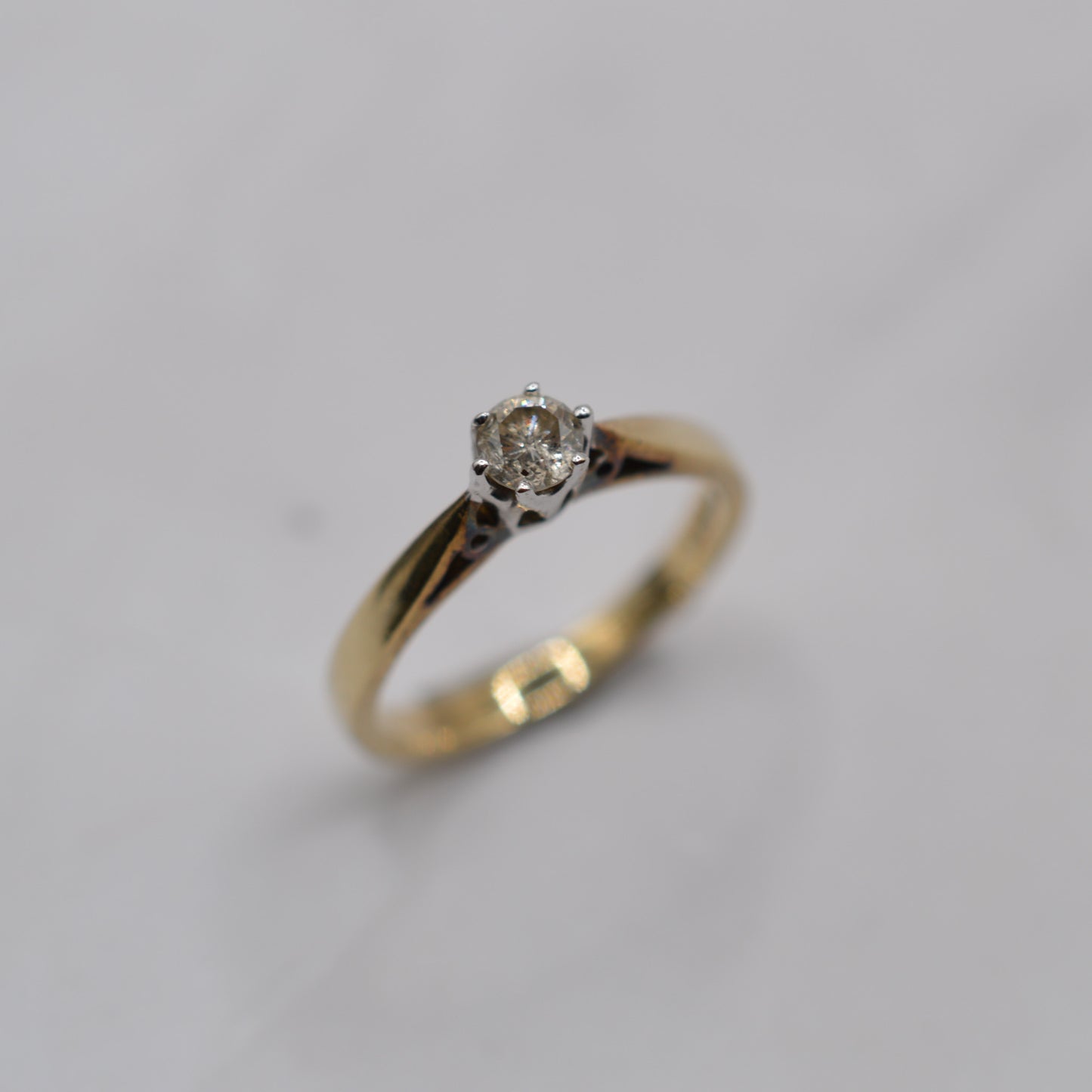 9ct Gold 0.25ct Diamond Solitaire Ring