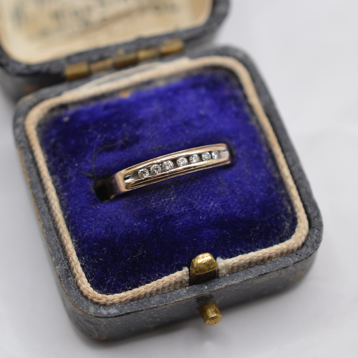 9ct Gold 0.10ct Diamond Half-Eternity Ring