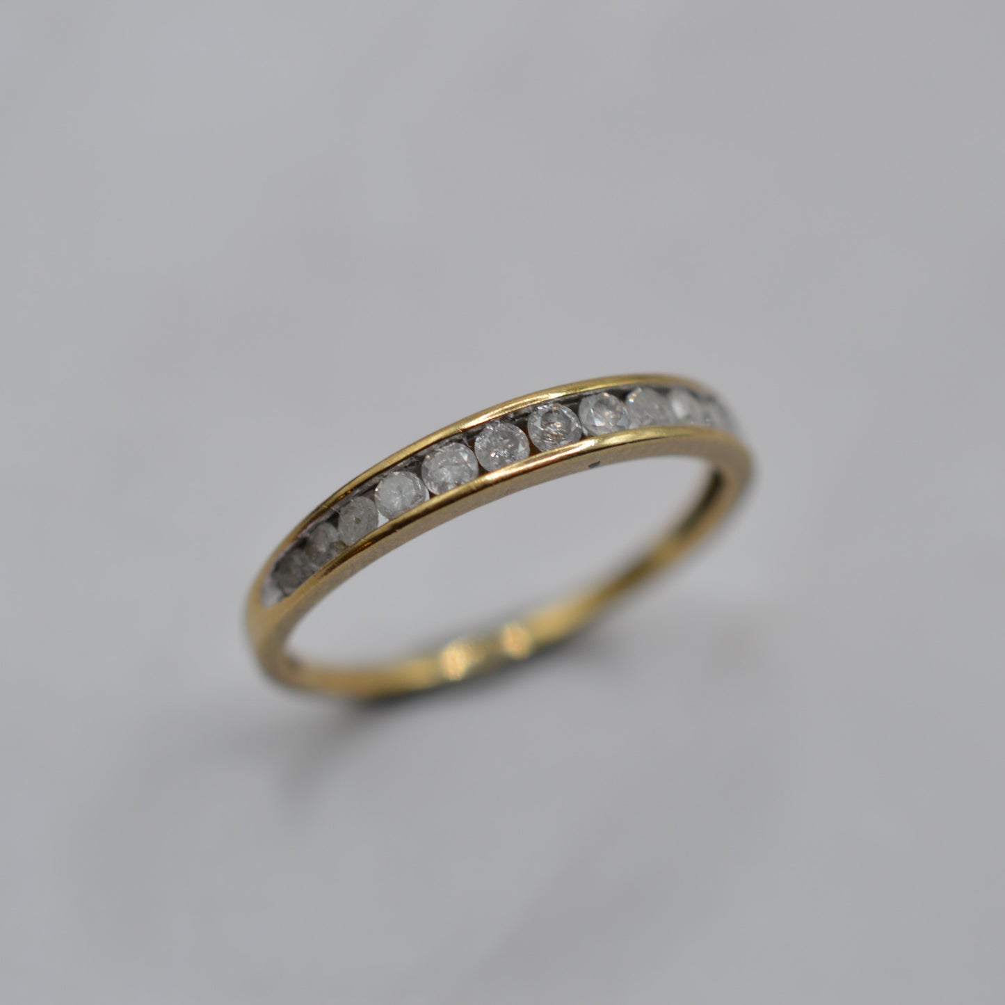 9ct Gold 0.25ct Diamond Half-Eternity Ring