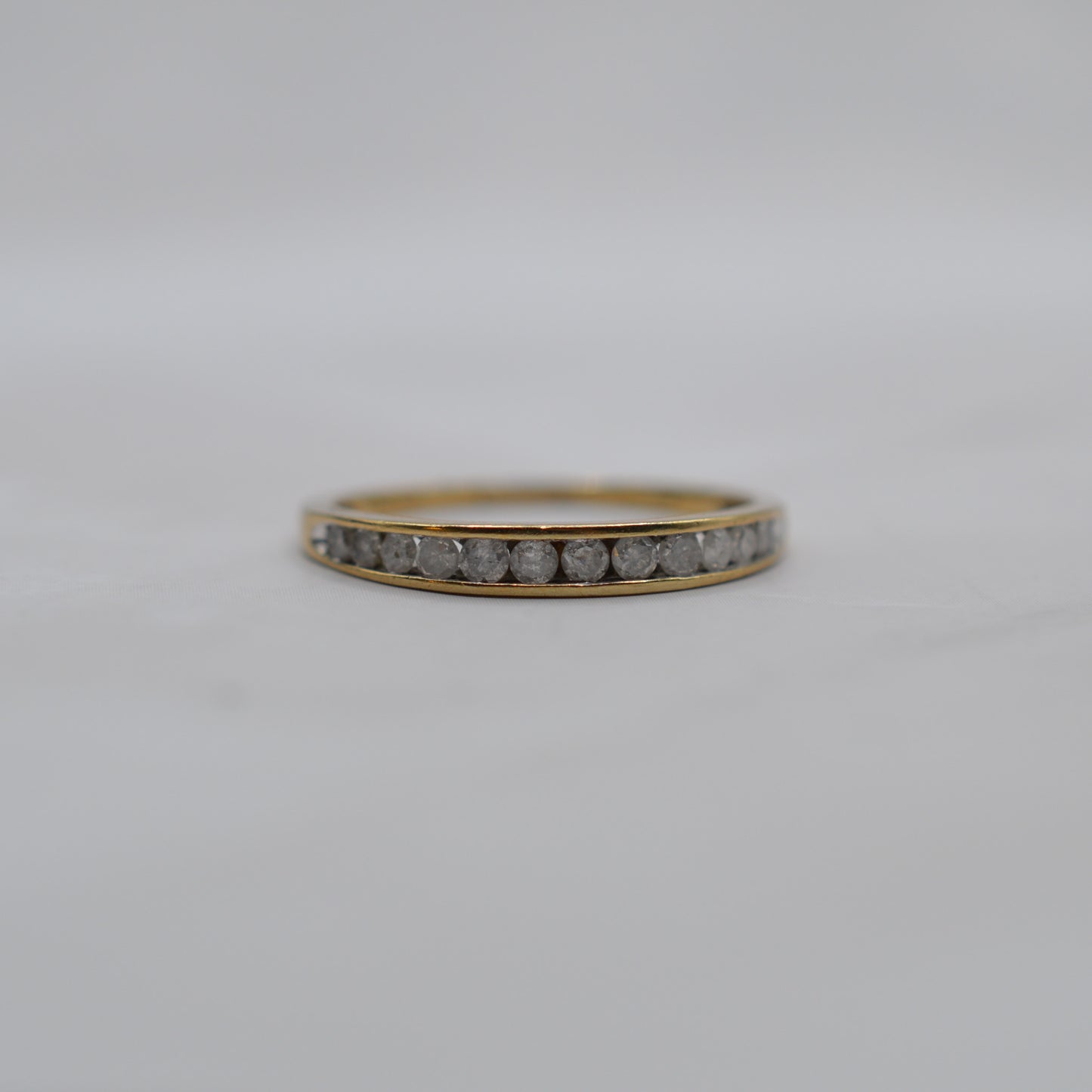 9ct Gold 0.25ct Diamond Half-Eternity Ring