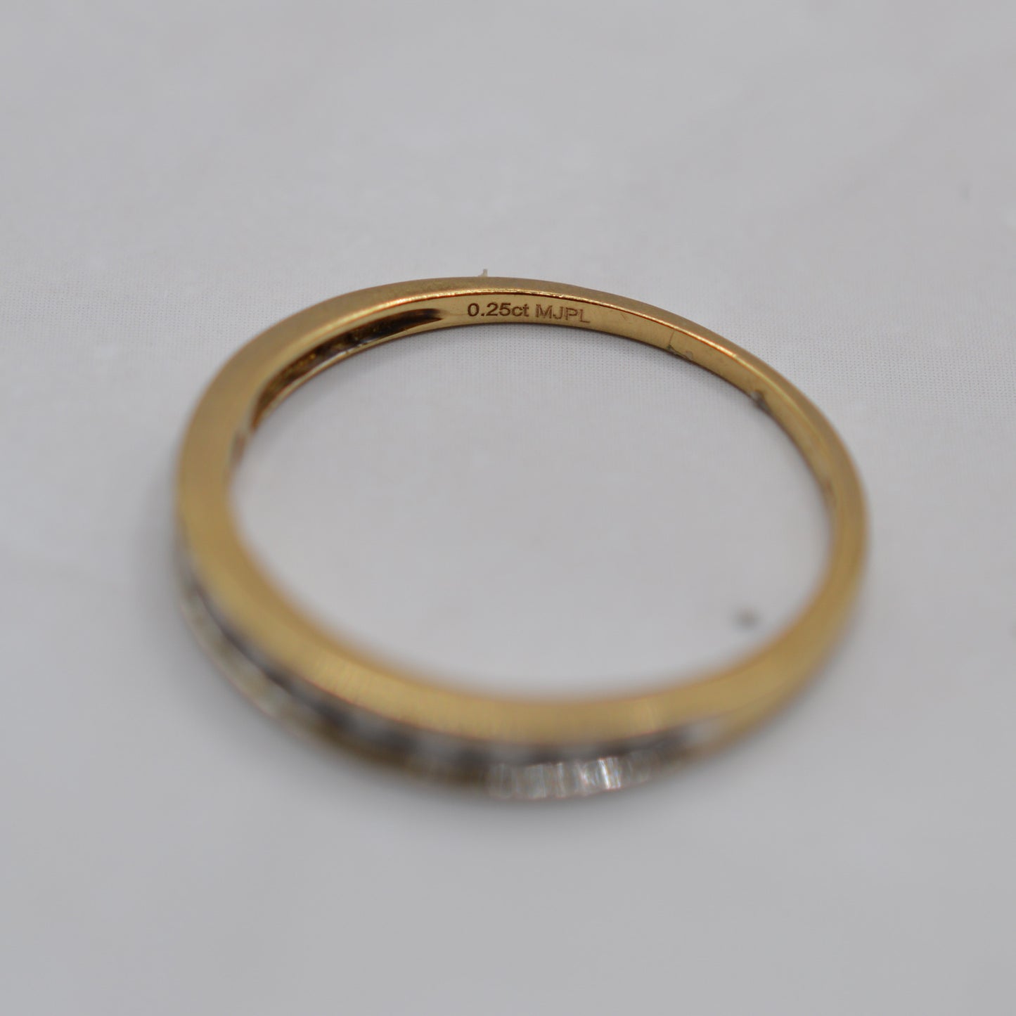 9ct Gold 0.25ct Diamond Half-Eternity Ring