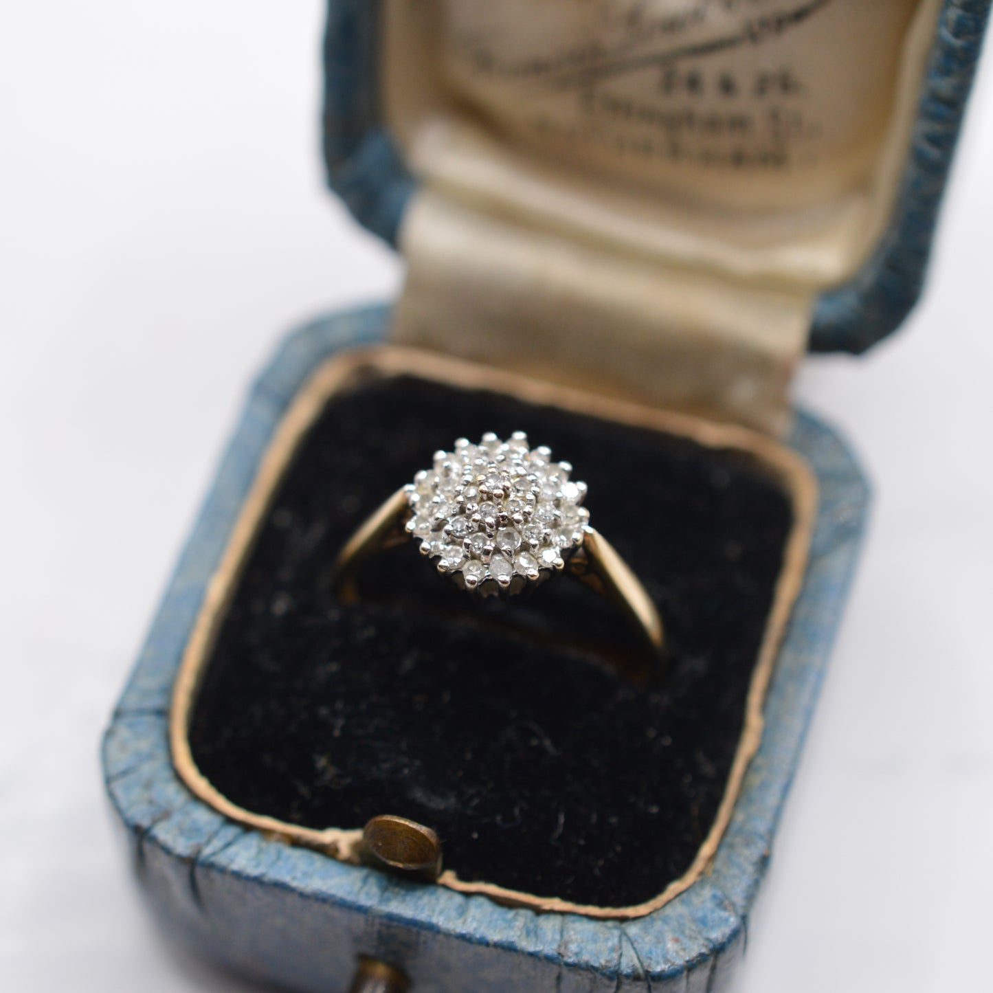 9ct Gold 0.25ct Diamond Cluster Ring