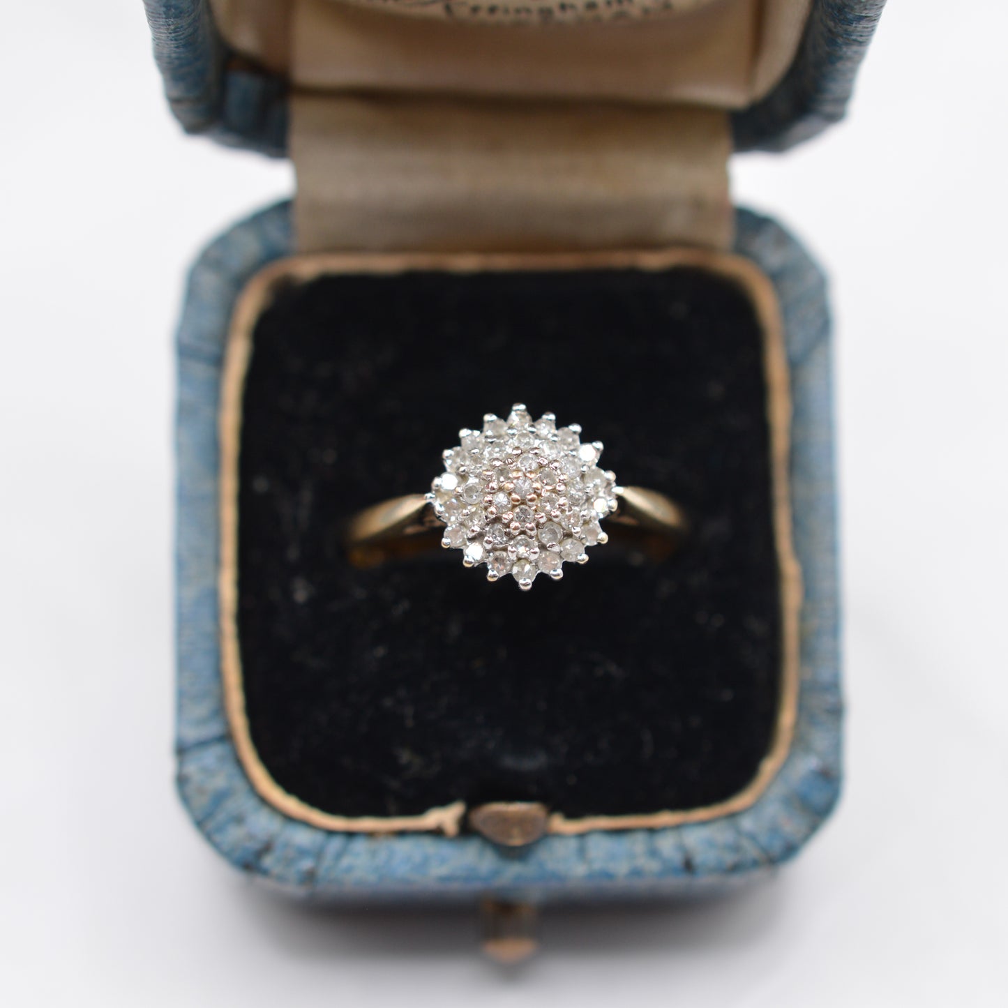 9ct Gold 0.25ct Diamond Cluster Ring