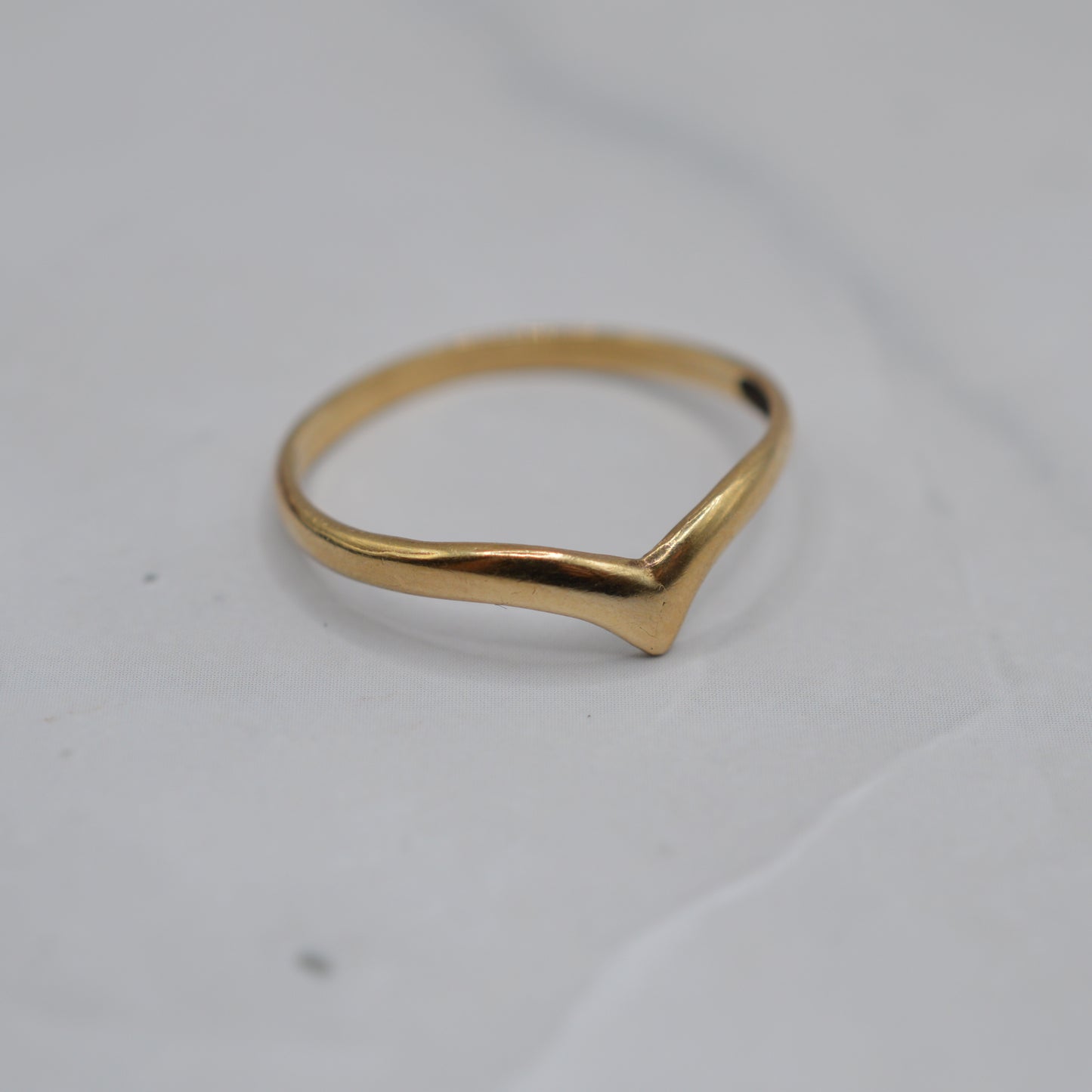 Vintage 9ct Gold Wishbone Ring