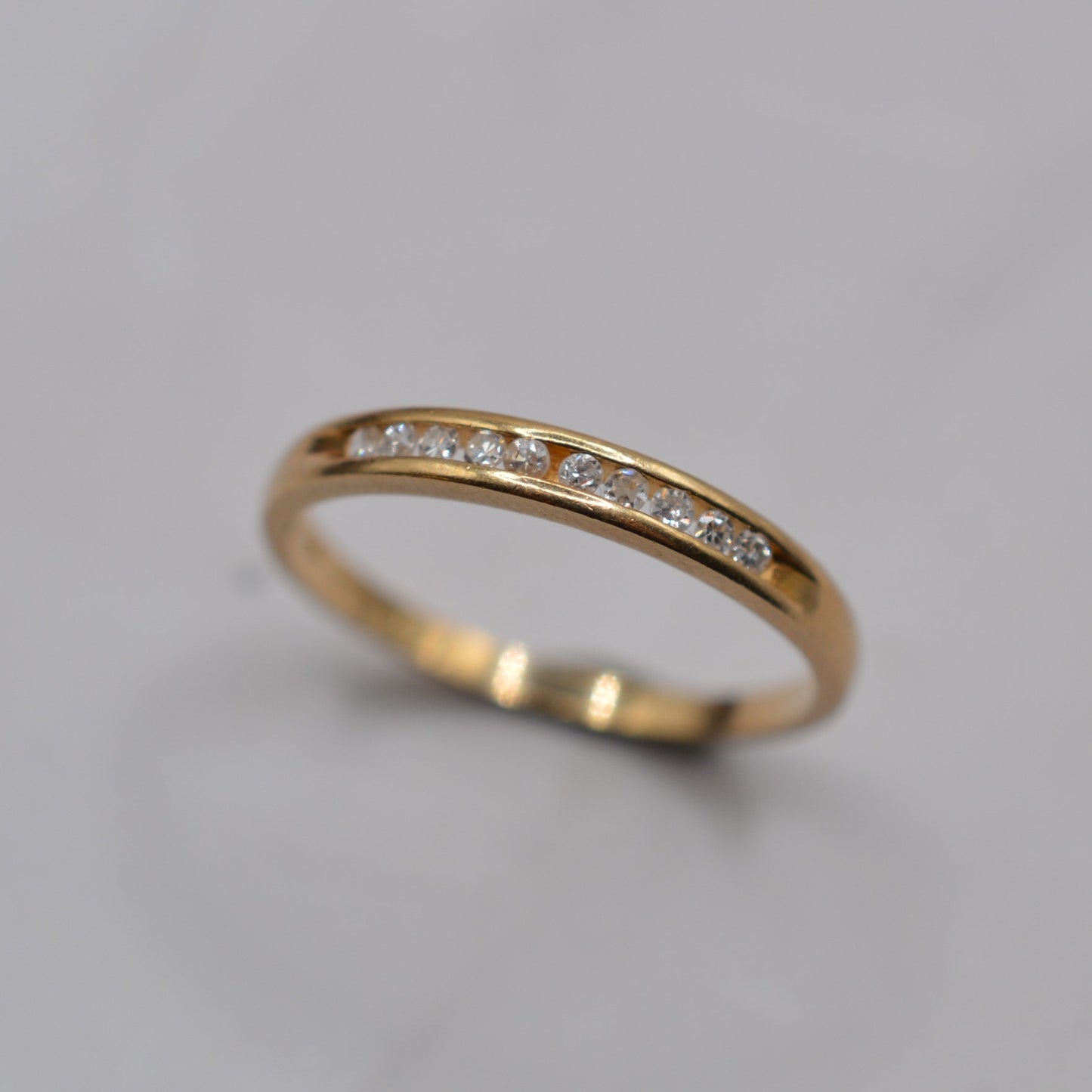9ct Gold Diamond Half-Eternity Ring