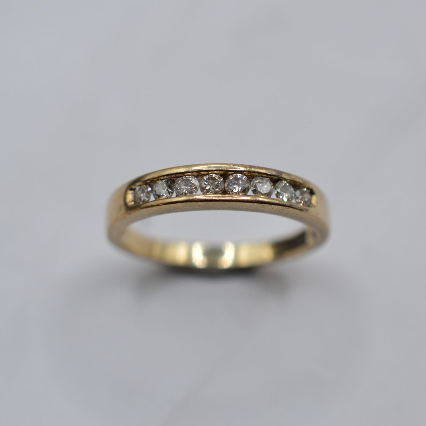 9ct Gold 0.25ct Diamond Half-Eternity Ring