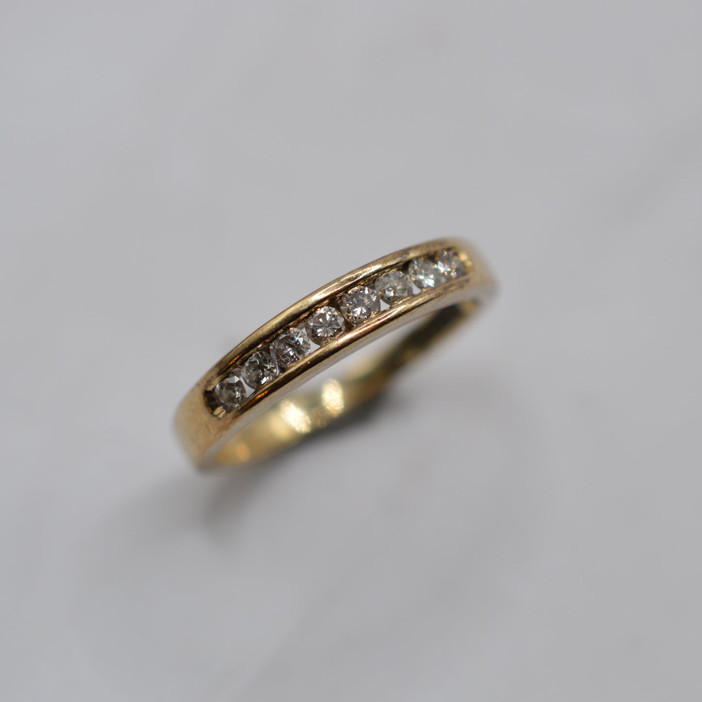 9ct Gold 0.25ct Diamond Half-Eternity Ring