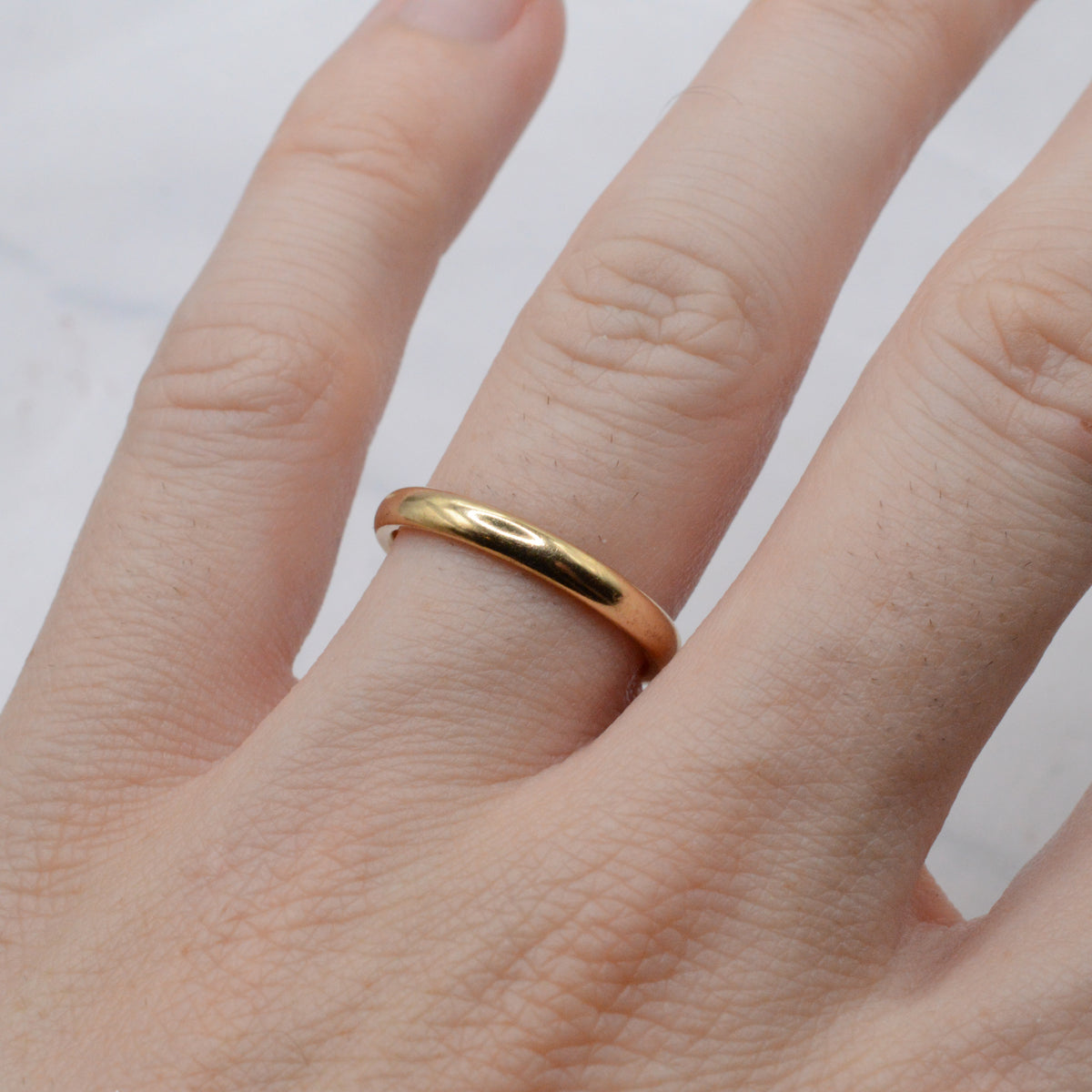 1940s Vintage 9ct Gold Wedding Band Ring