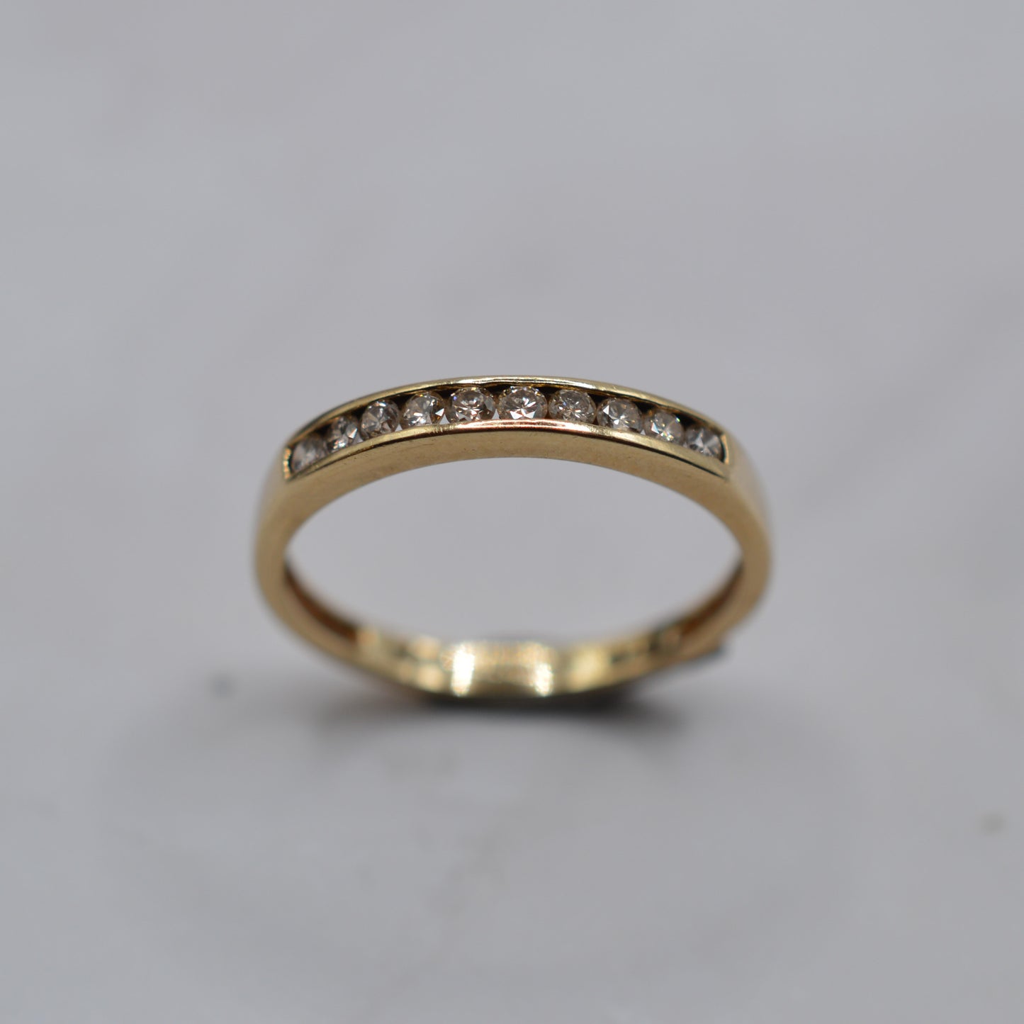 9ct Gold Diamond Half-Eternity Ring