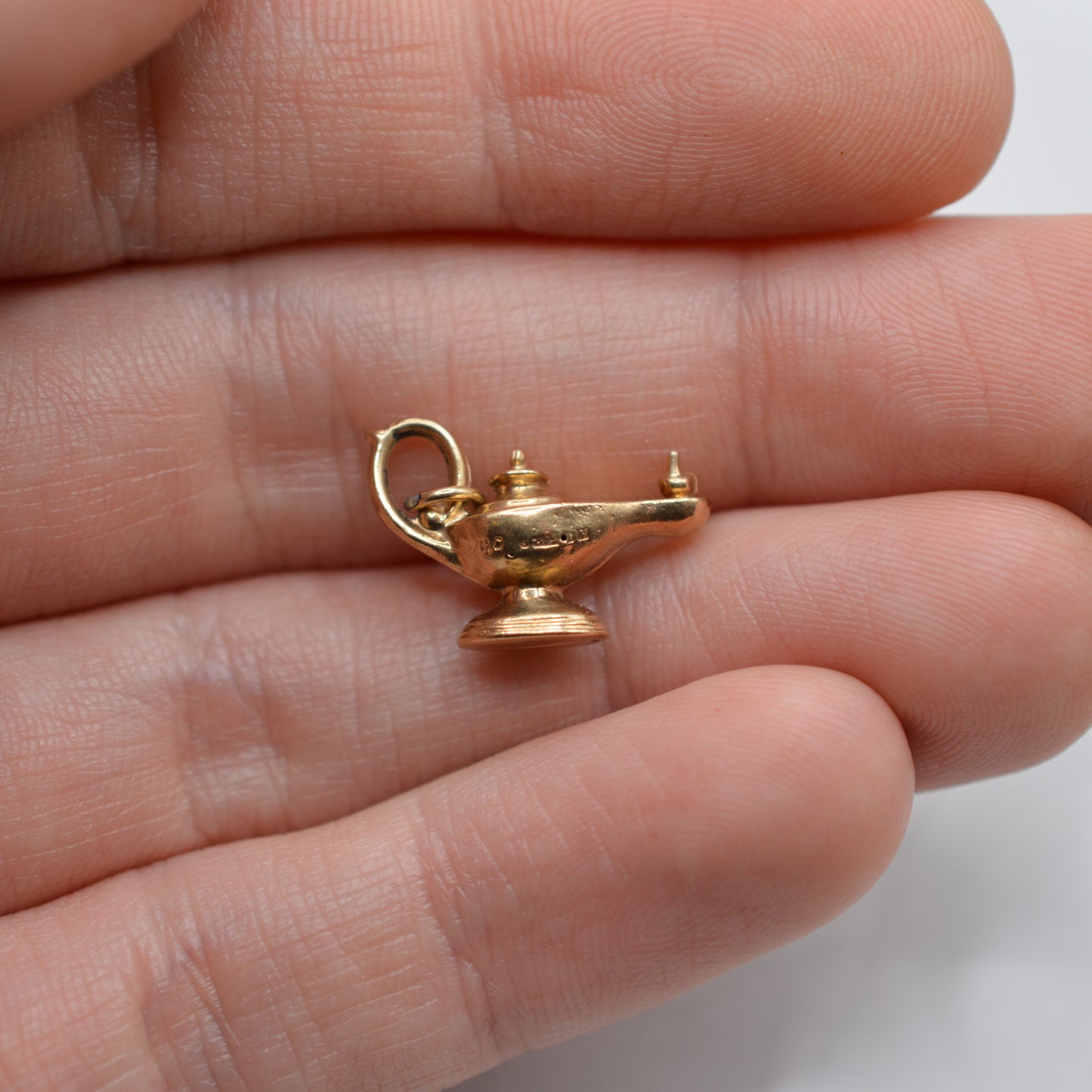 1960s Vintage 9ct Gold Genie Lamp Charm