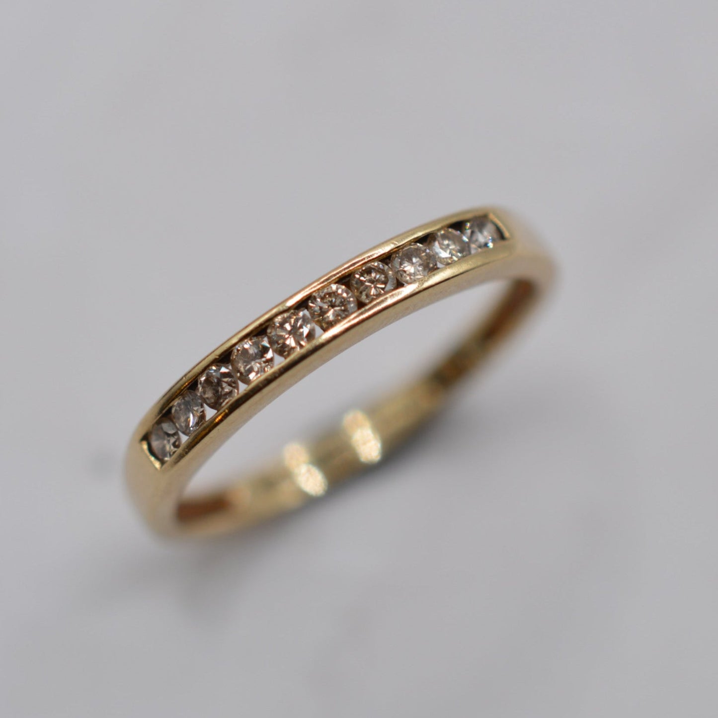 9ct Gold Diamond Half-Eternity Ring