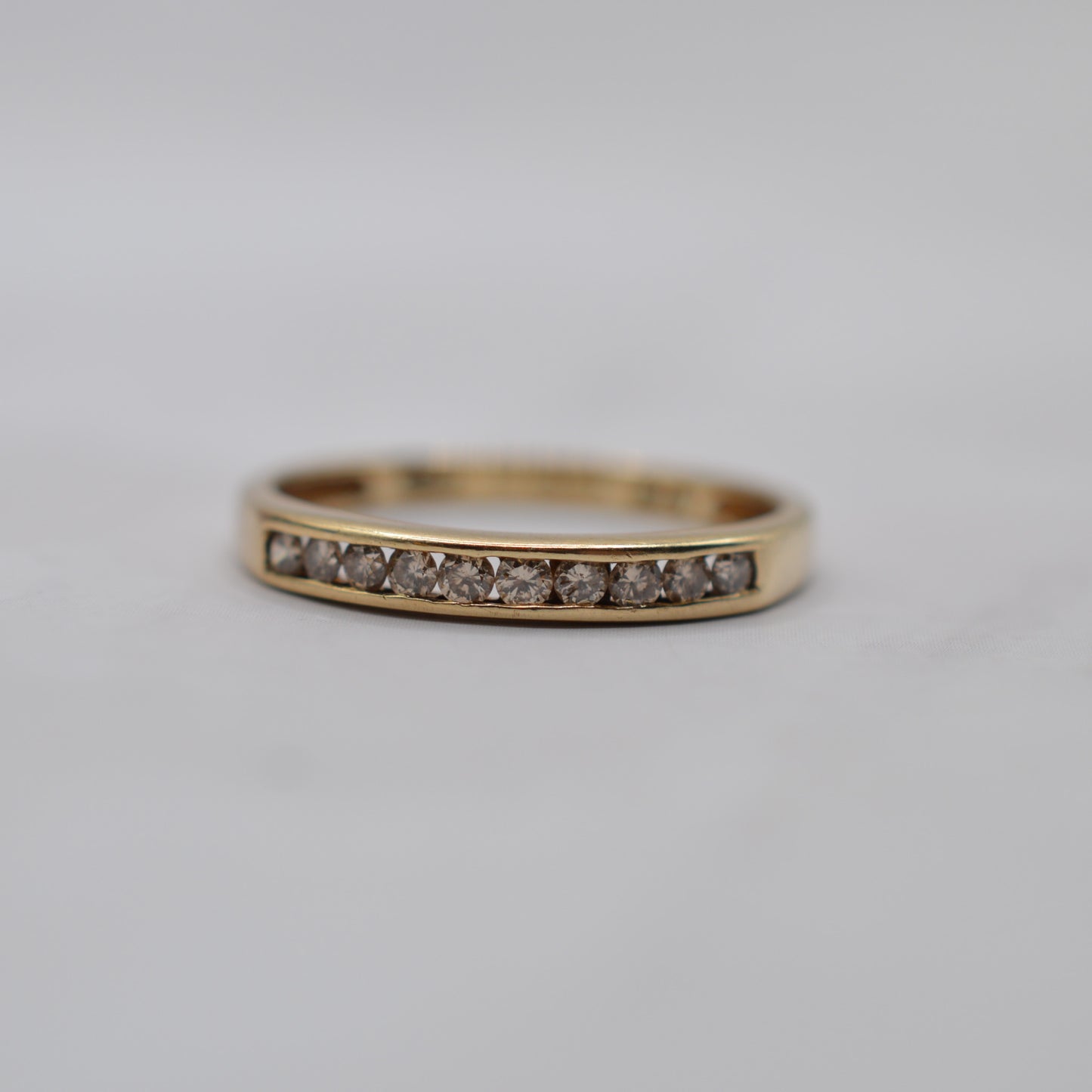 9ct Gold Diamond Half-Eternity Ring
