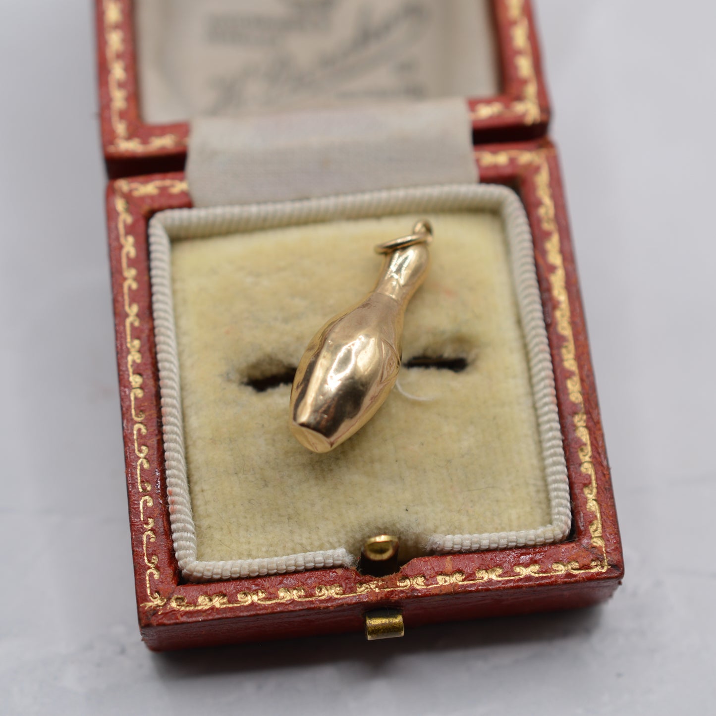 Vintage 9ct Gold Skittle/Bowling Charm