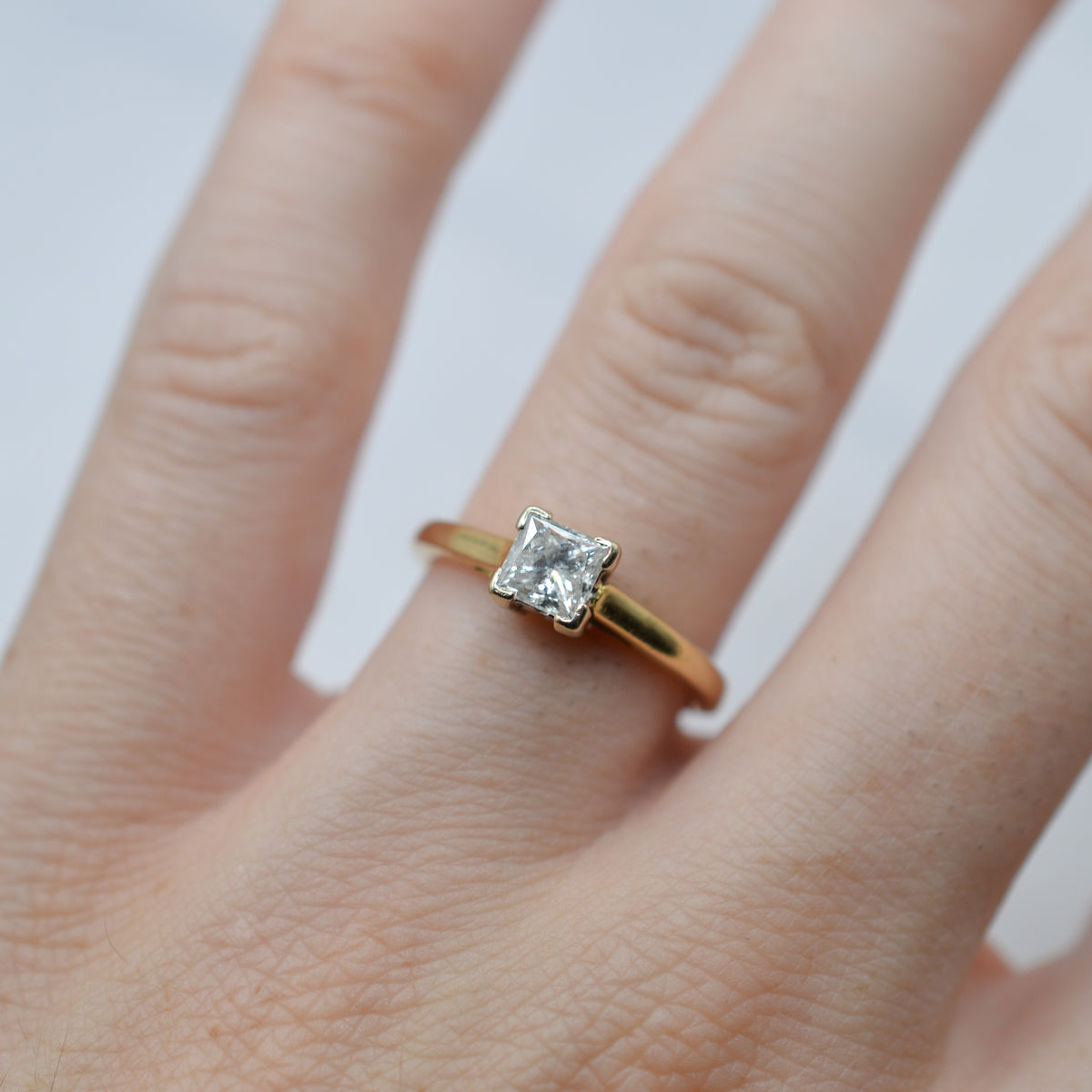 Y2K 18ct Gold 0.50ct Diamond Solitaire Ring