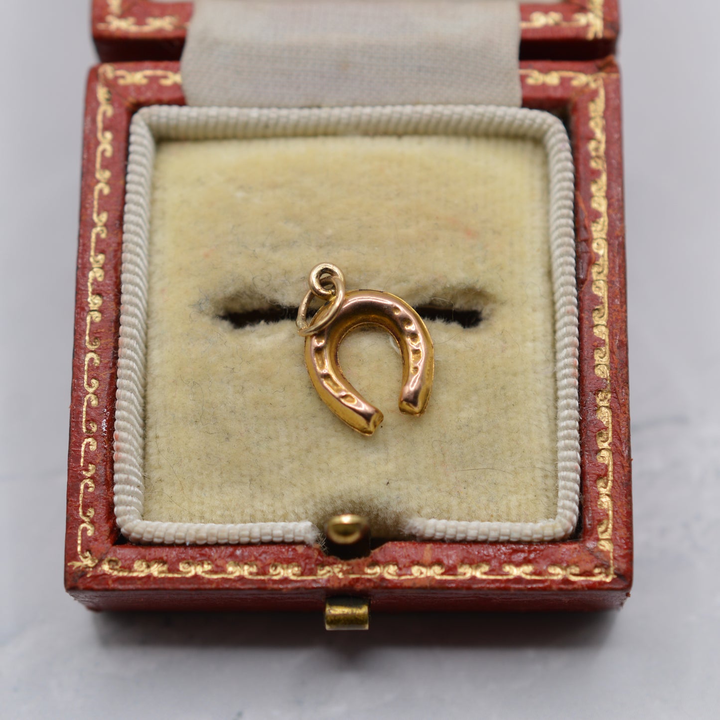 1950s Vintage 9ct Gold Horseshoe Charm