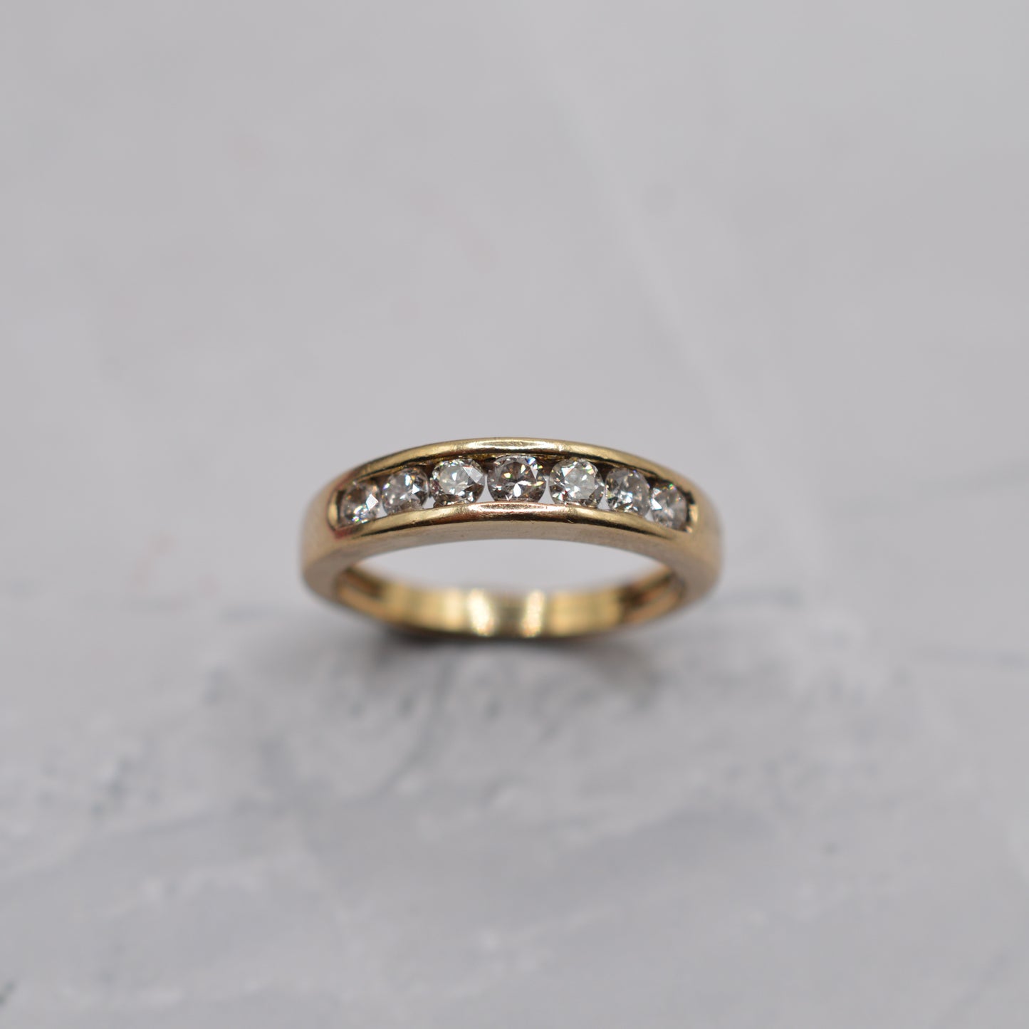 9ct Gold 0.50ct Diamond Half-Eternity Ring