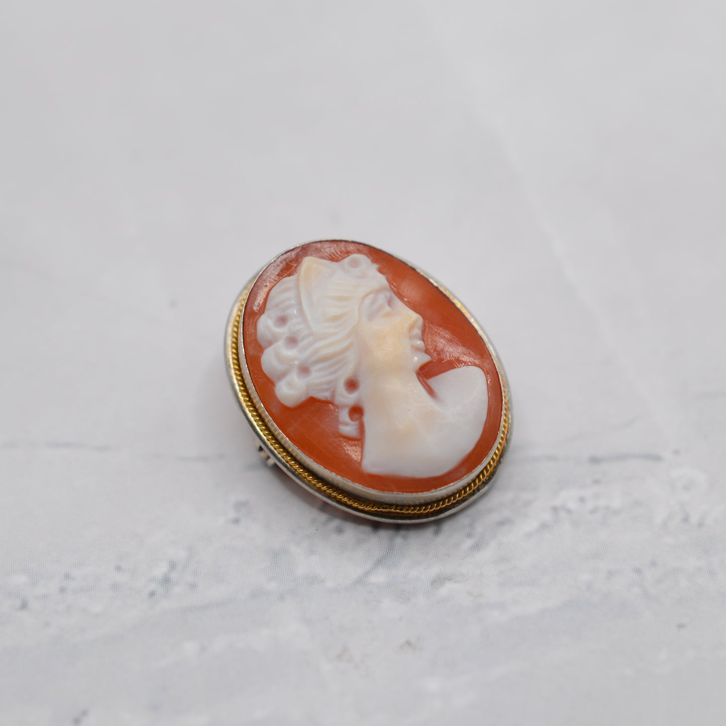 Vintage .800 Silver Cameo Pendant/Brooch