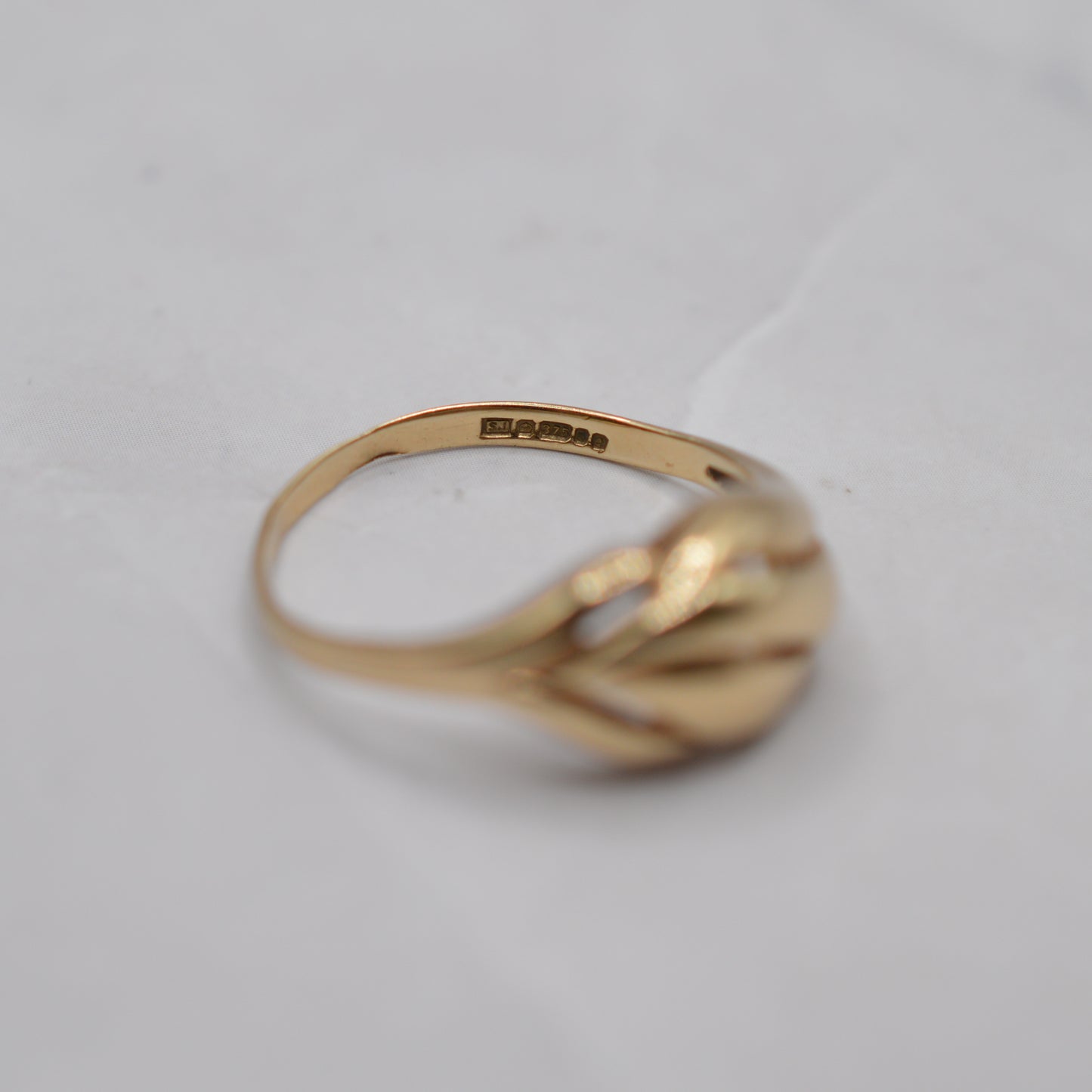 1980s 9ct Gold Leaf Ring