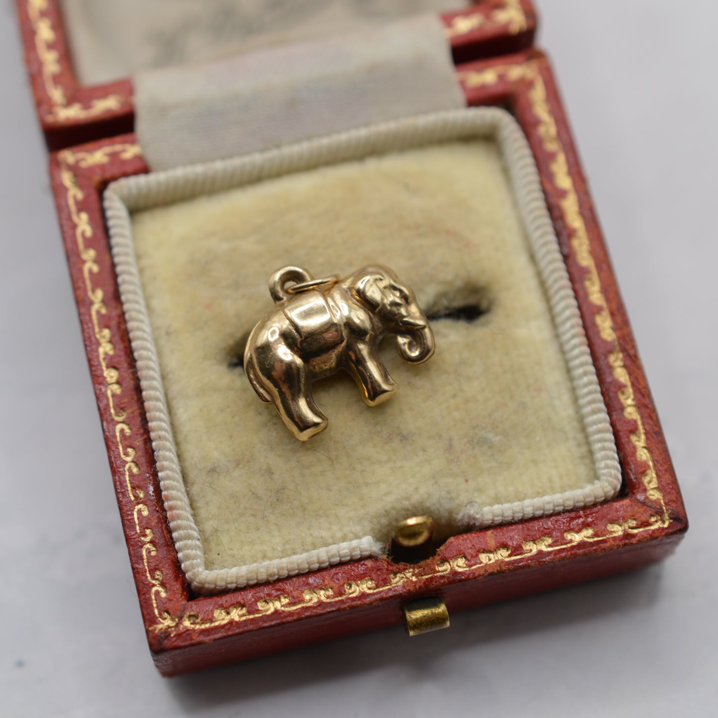 1970s Vintage 9ct Gold Elephant Charm/Pendant