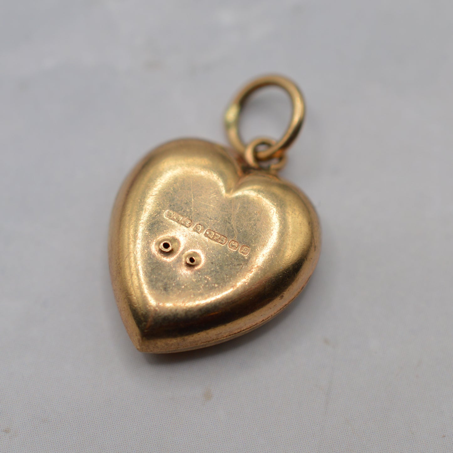 1960s Vintage 9ct Gold 'I Love You' Heart Charm/Pendant