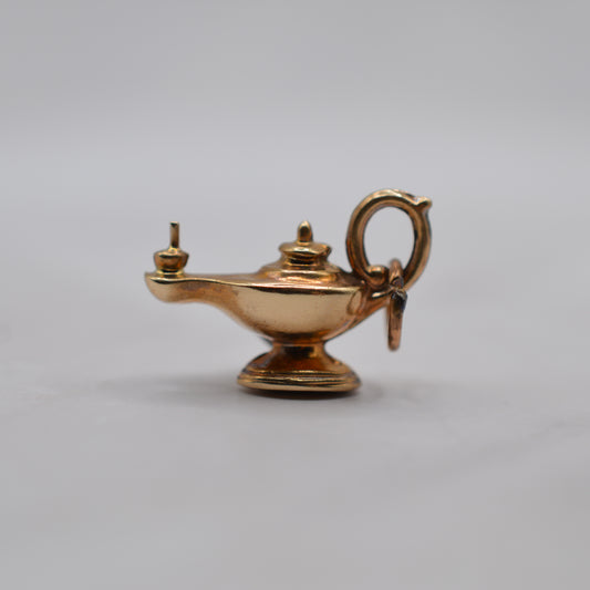 1960s Vintage 9ct Gold Genie Lamp Charm