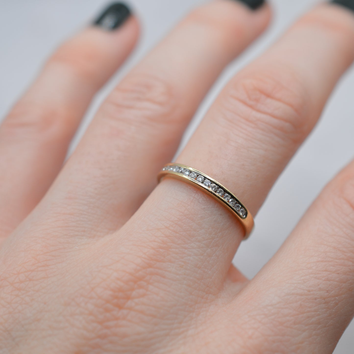 9ct Gold Diamond Half-Eternity Ring