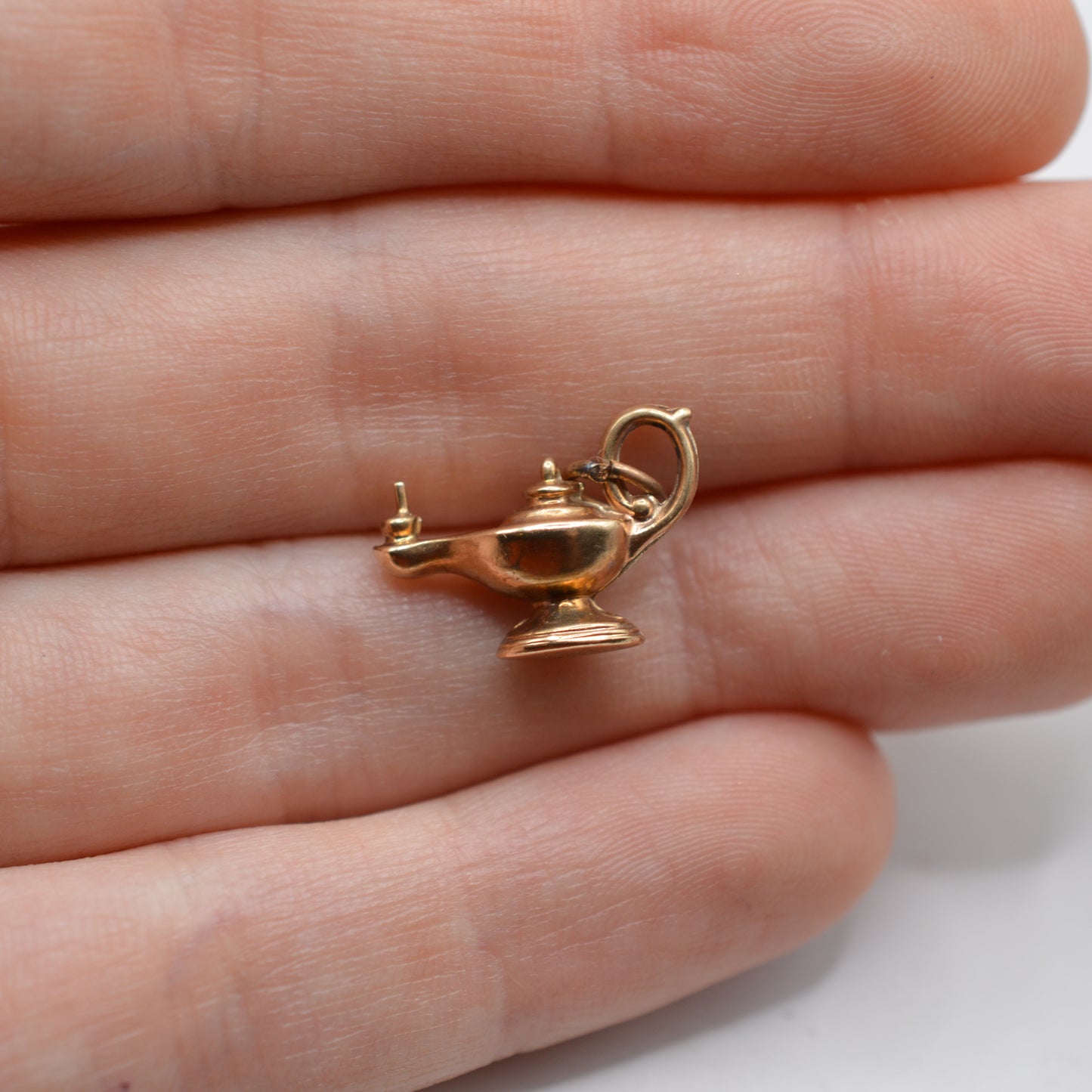 1960s Vintage 9ct Gold Genie Lamp Charm