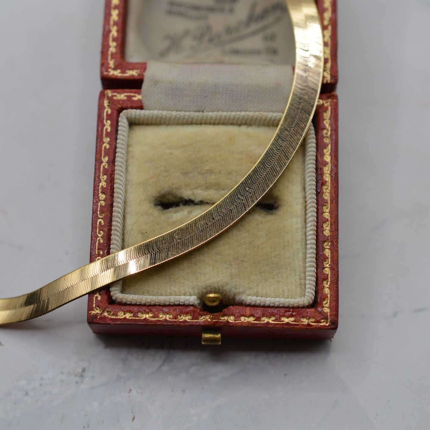 Italian 9ct Gold Flat-Link Bracelet (7 1/4”)