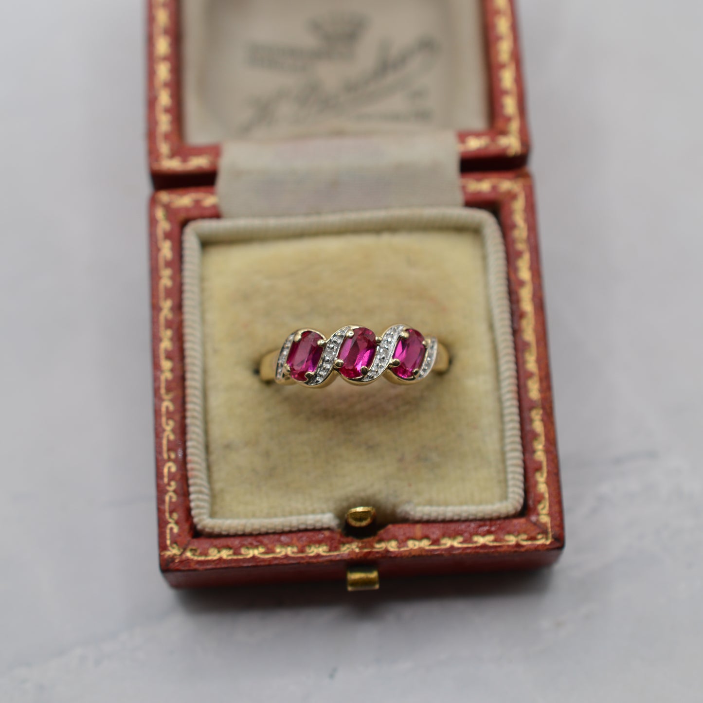 9ct Gold Ruby & Diamond Ring