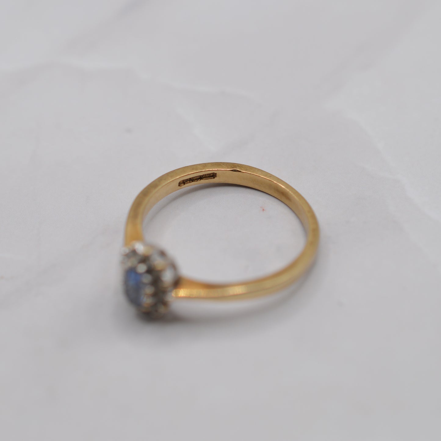 9ct Gold Sapphire & Diamond Cluster Ring