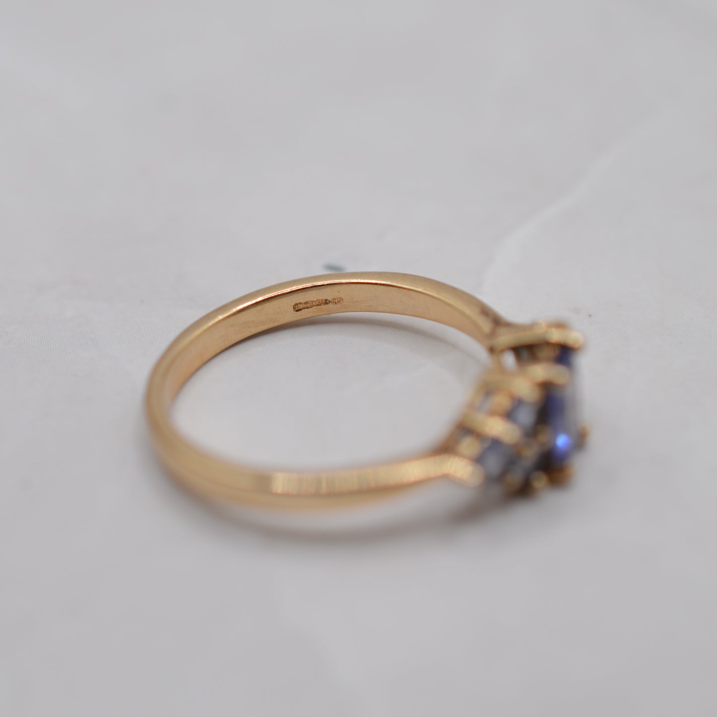 9ct Gold Tanzanite Cluster Dress Ring