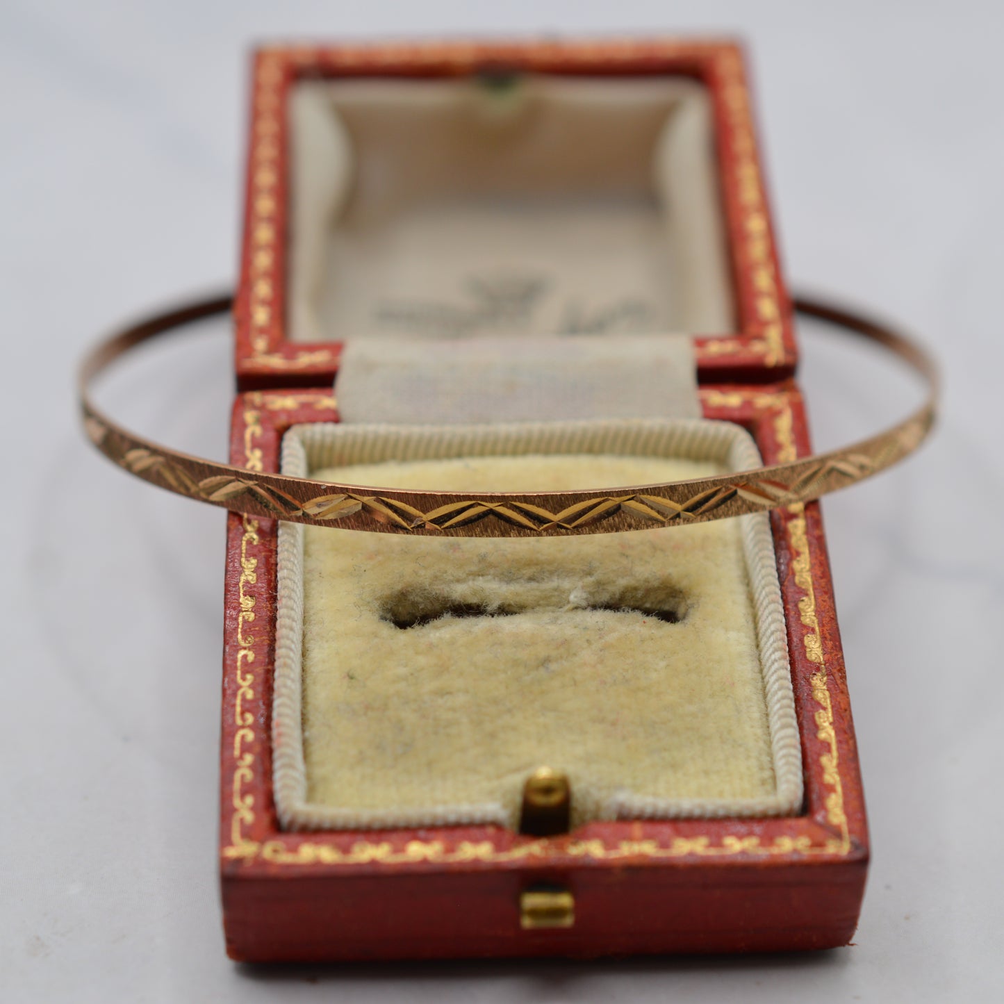 1990s Vintage 9ct Gold Cuff Bangle