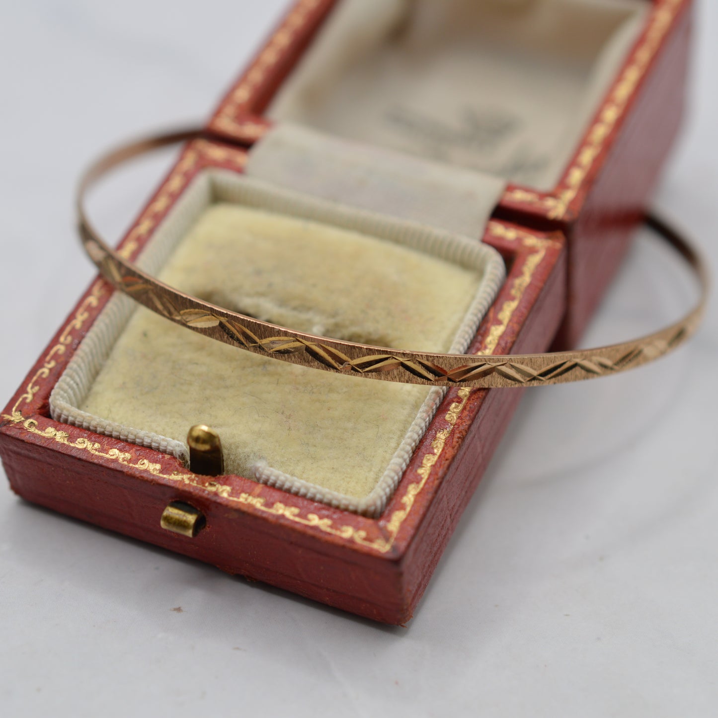 1990s Vintage 9ct Gold Cuff Bangle