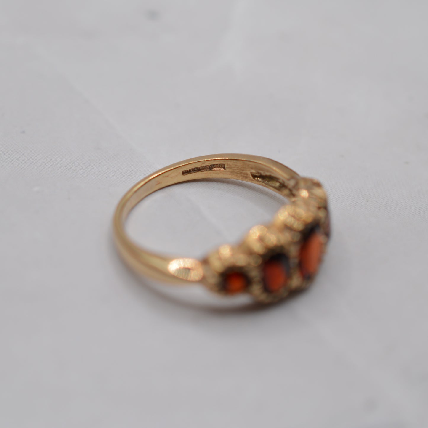 9ct Gold Garnet Five-Stone Ring