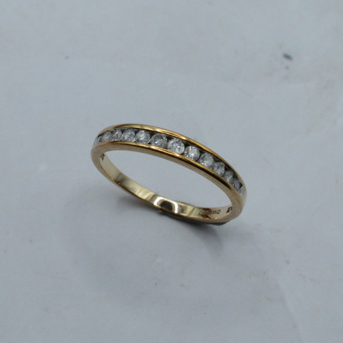9ct Gold 0.25ct Diamond Half-Eternity Ring