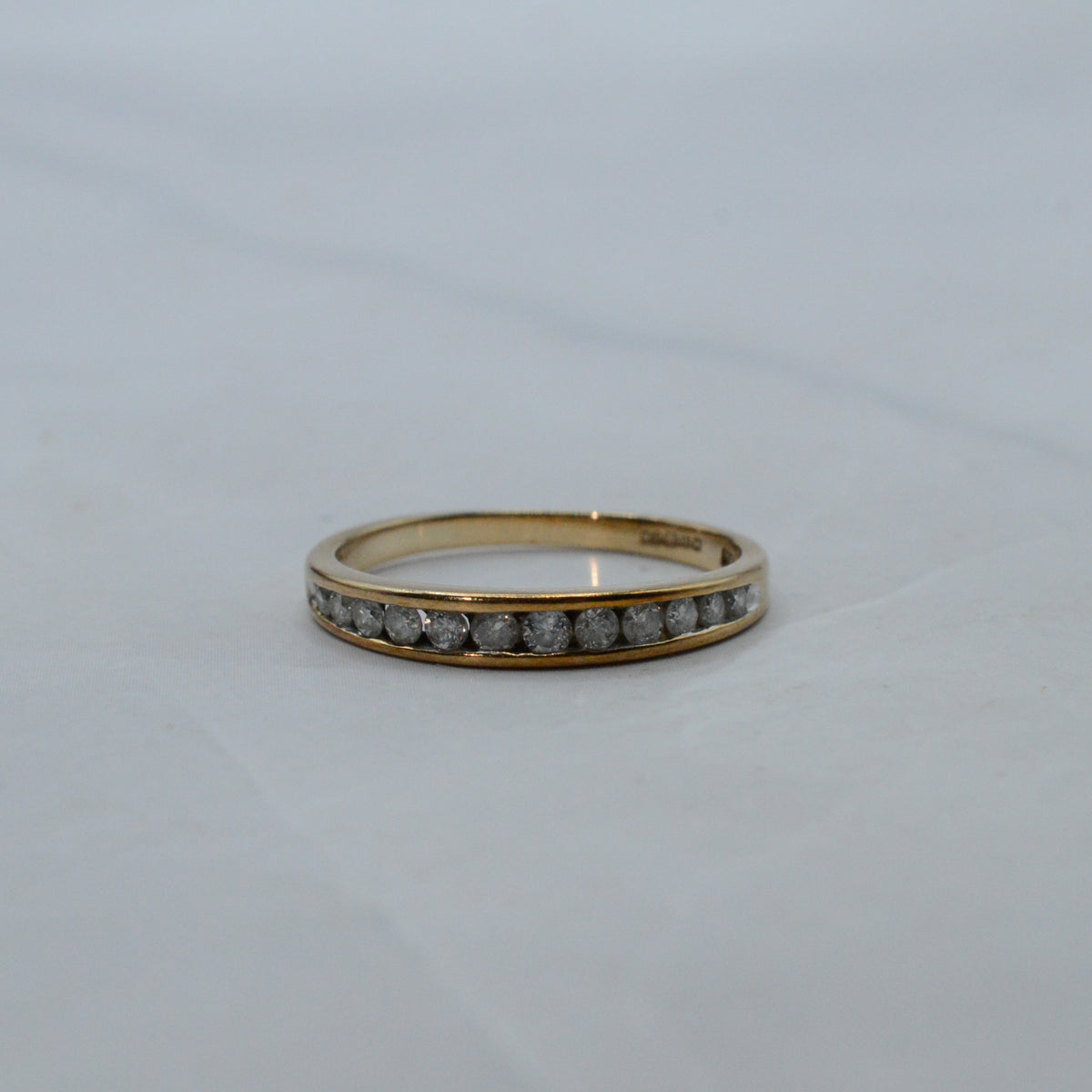 9ct Gold 0.25ct Diamond Half-Eternity Ring