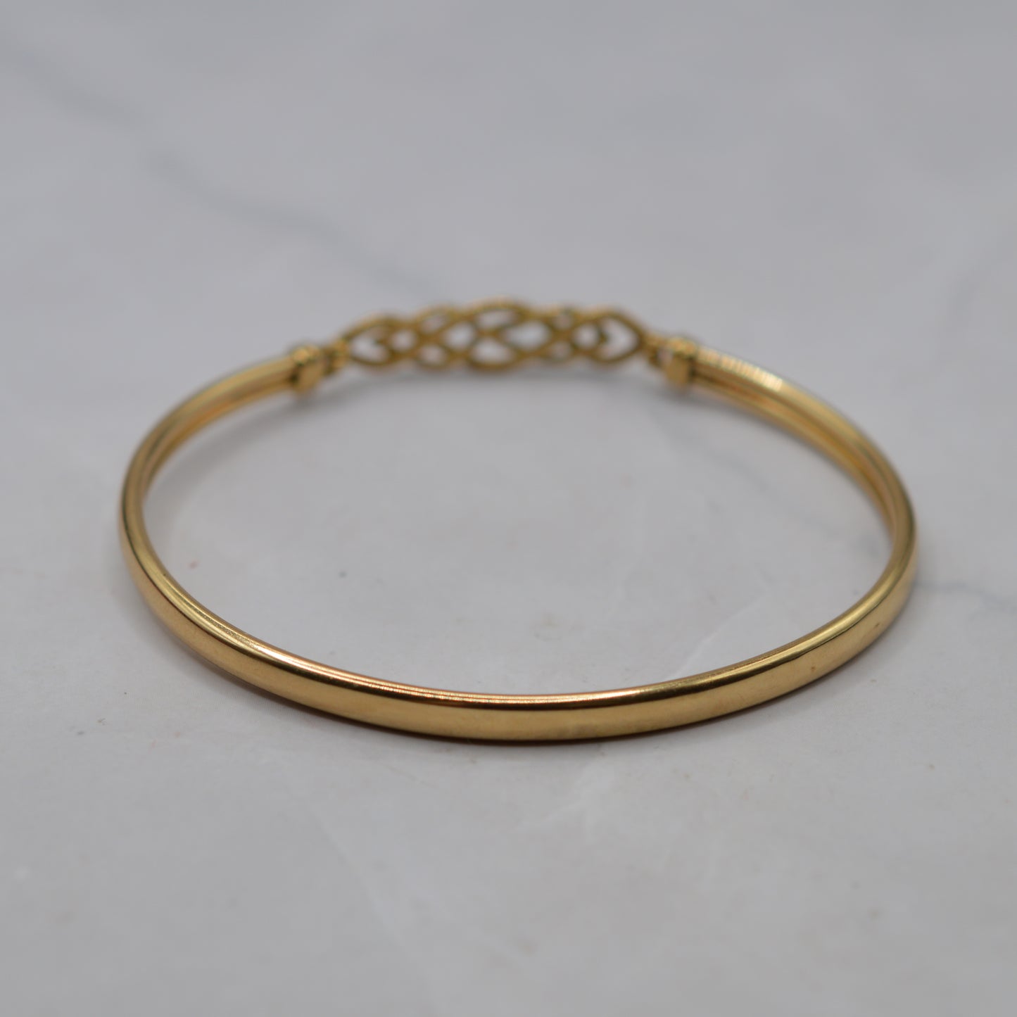 9ct Gold Celtic Braid Bangle Bracelet