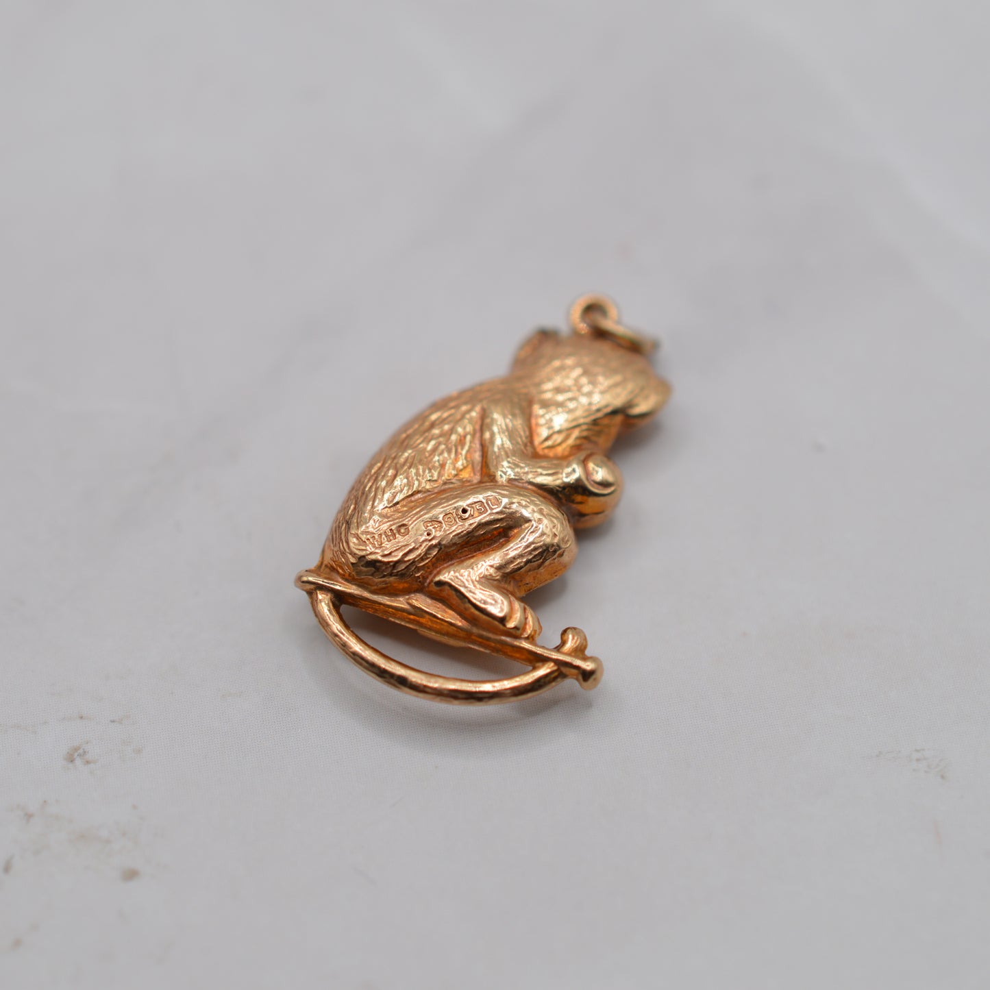 1960s Vintage Chester 9ct Gold Monkey Charm/Pendant