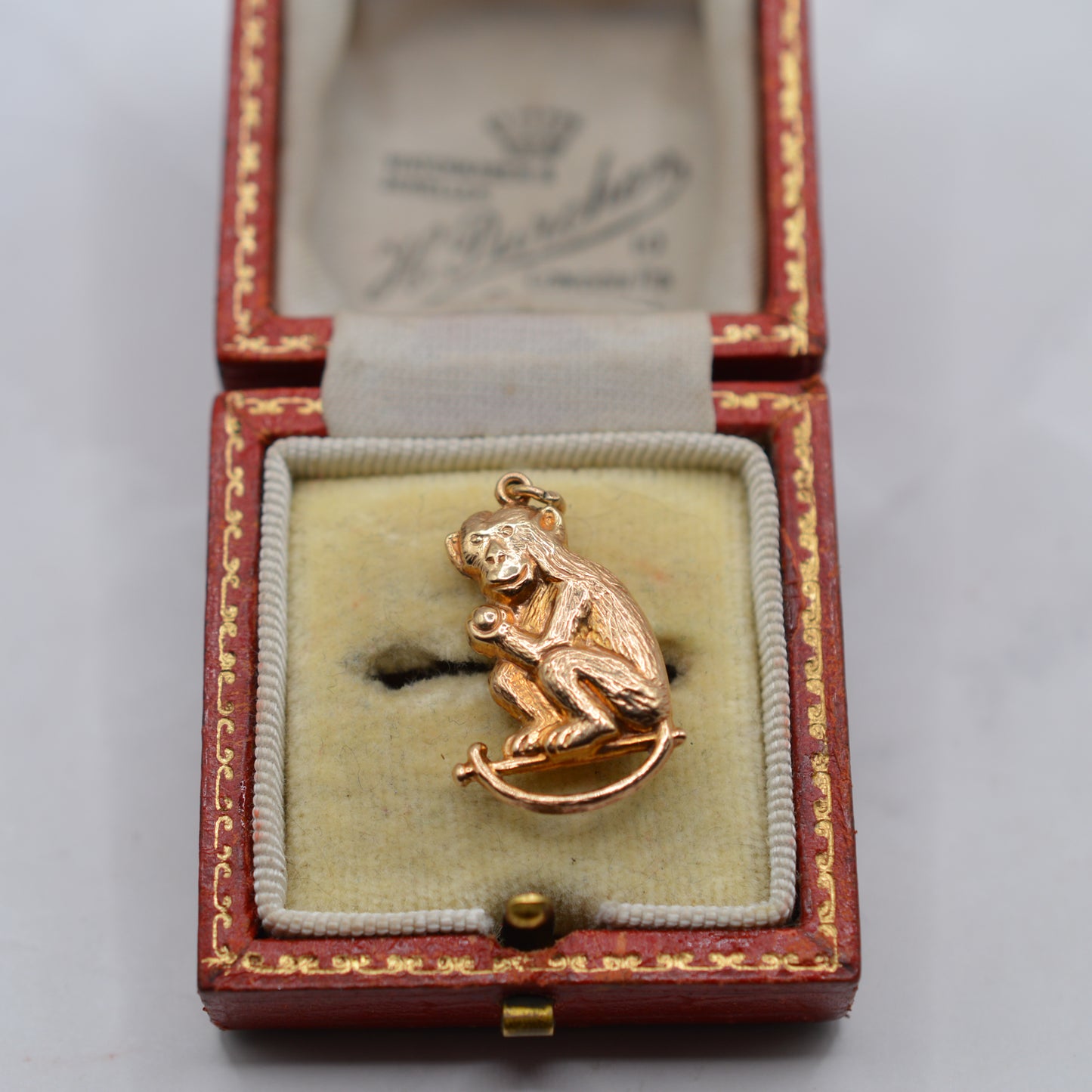 1960s Vintage Chester 9ct Gold Monkey Charm/Pendant