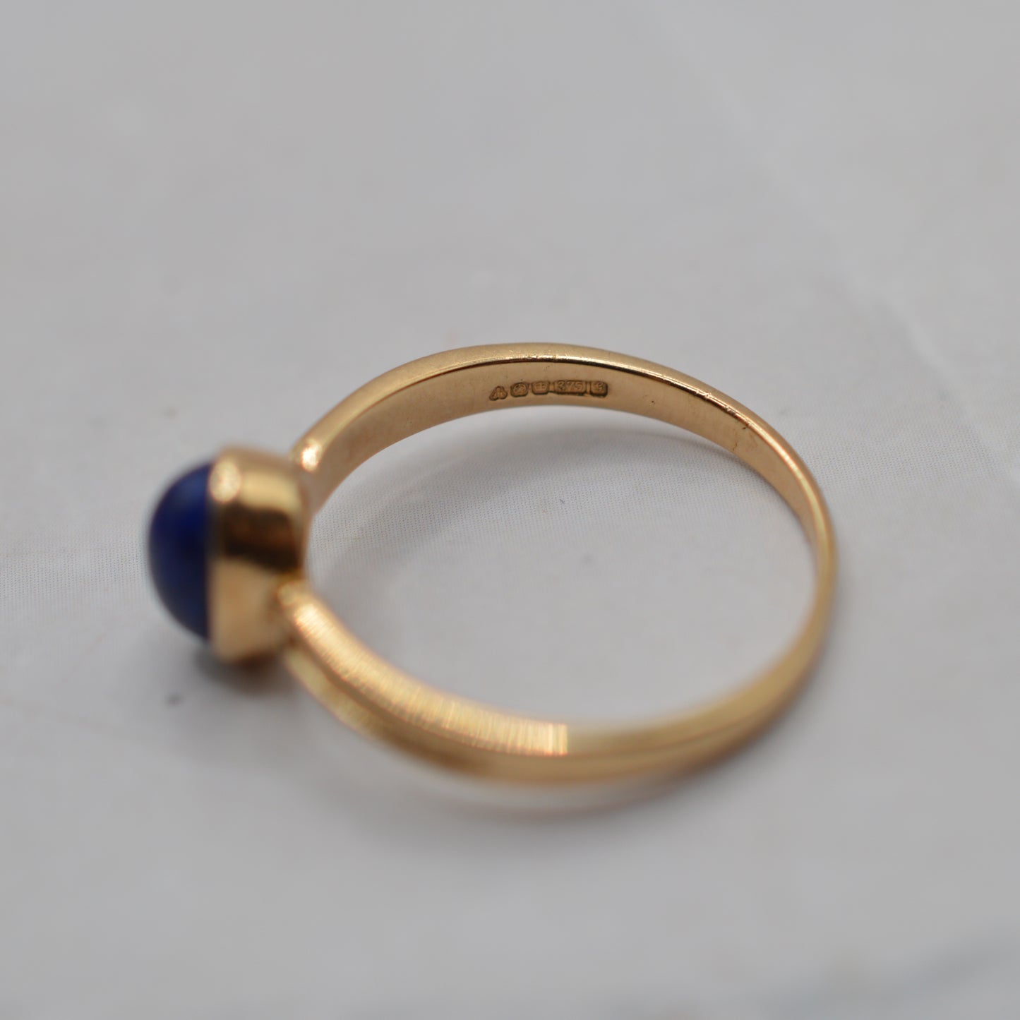 1980s 9ct Gold Lapis Lazuli Ring