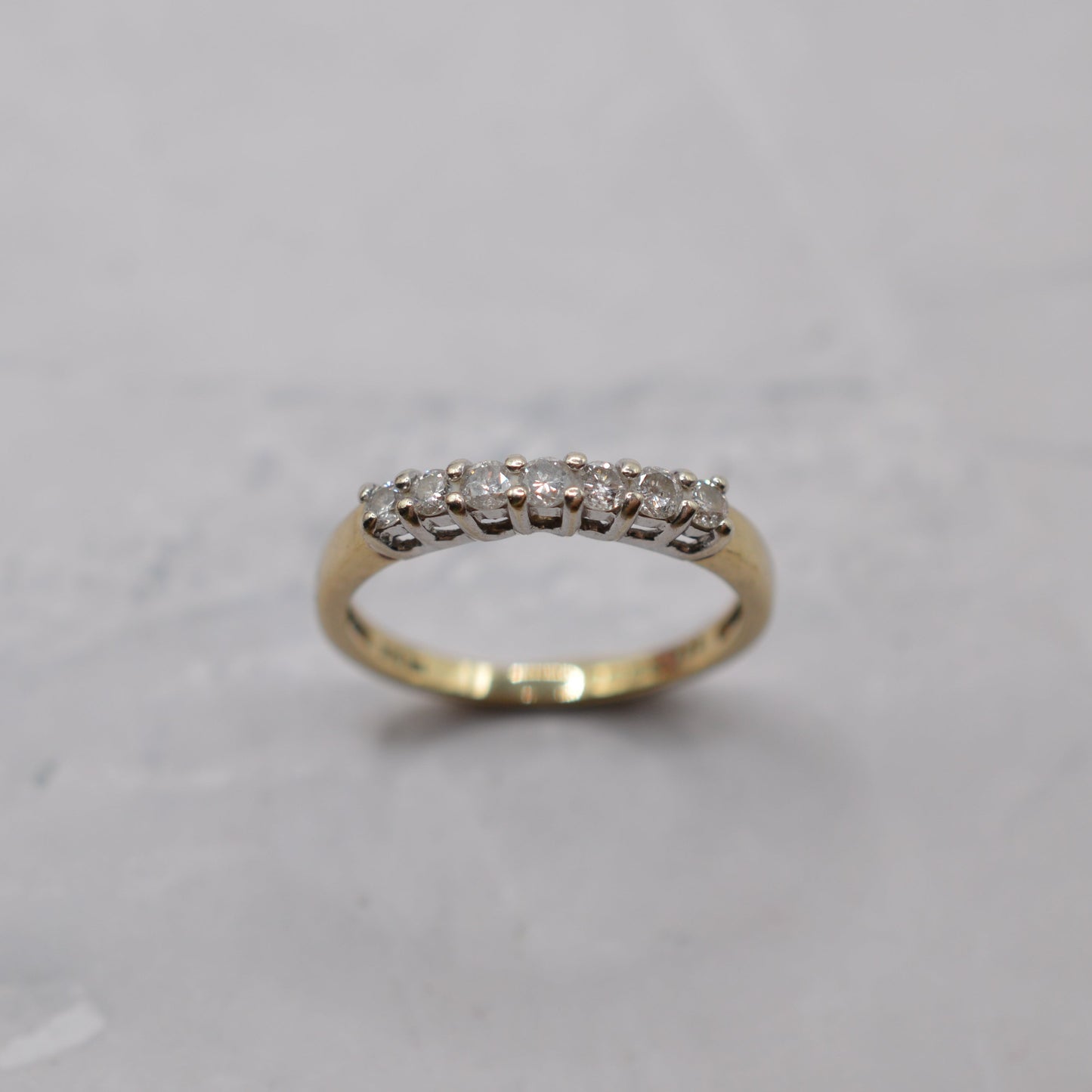 9ct Gold Diamond Half-Eternity Ring