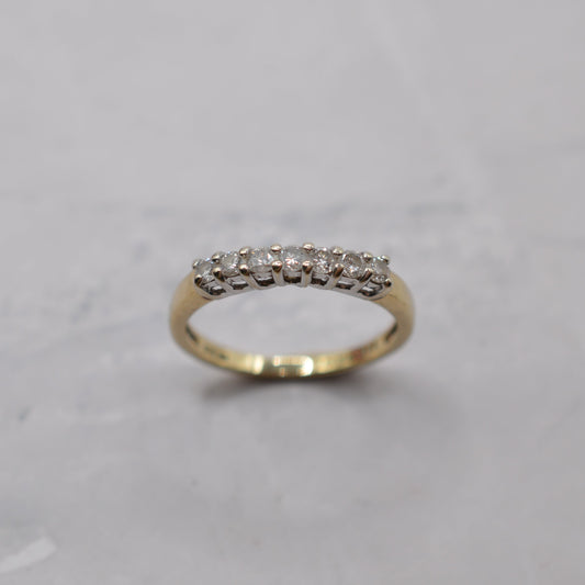 9ct Gold Diamond Half-Eternity Ring